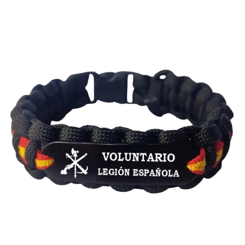Pulsera paracord Voluntario Legión Española Bandera España