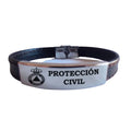 Pulsera piel Protección Civil