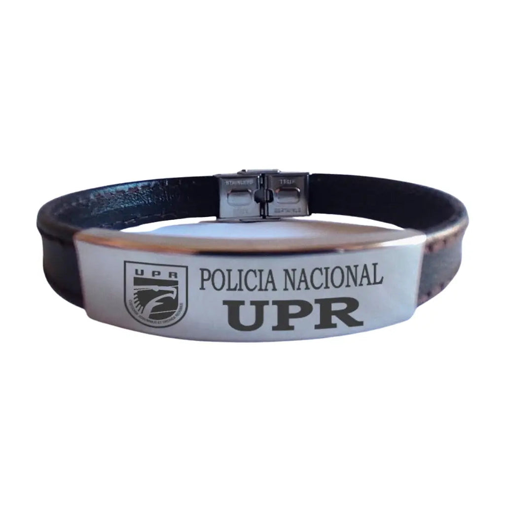 Pulsera piel Policía Nacional UPR