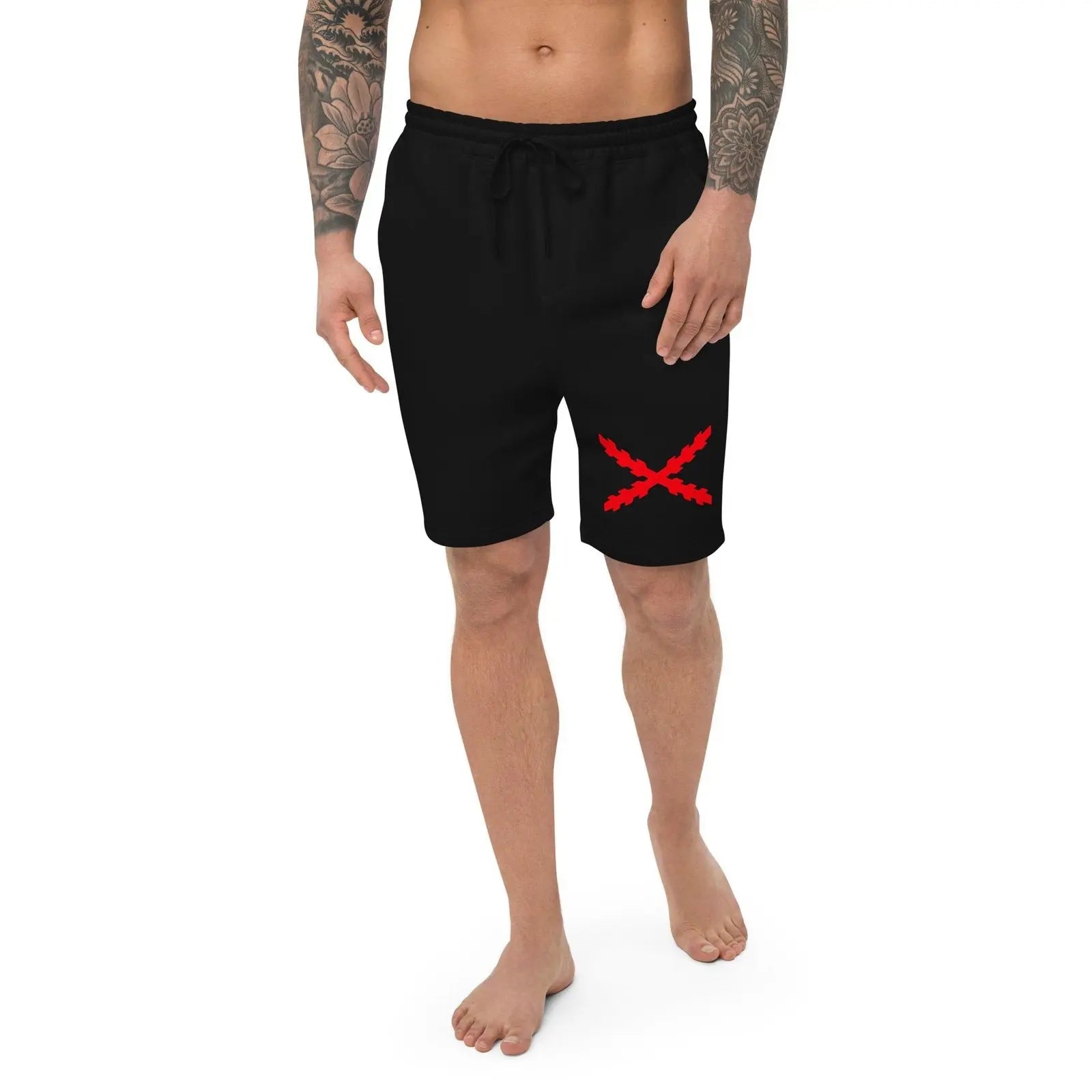 Comprar Shorts Cruz de Borgoña vellón hombre Bandera España La Flamenca de Borgoña Patricia Muñoz VOX