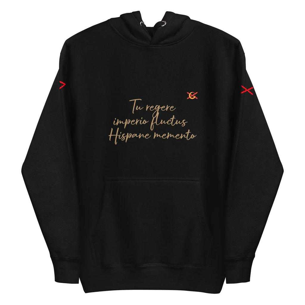 Comprar Sudadera Aspa de Borgoña capucha unisex Bandera España La Flamenca de Borgoña Patricia Muñoz VOX