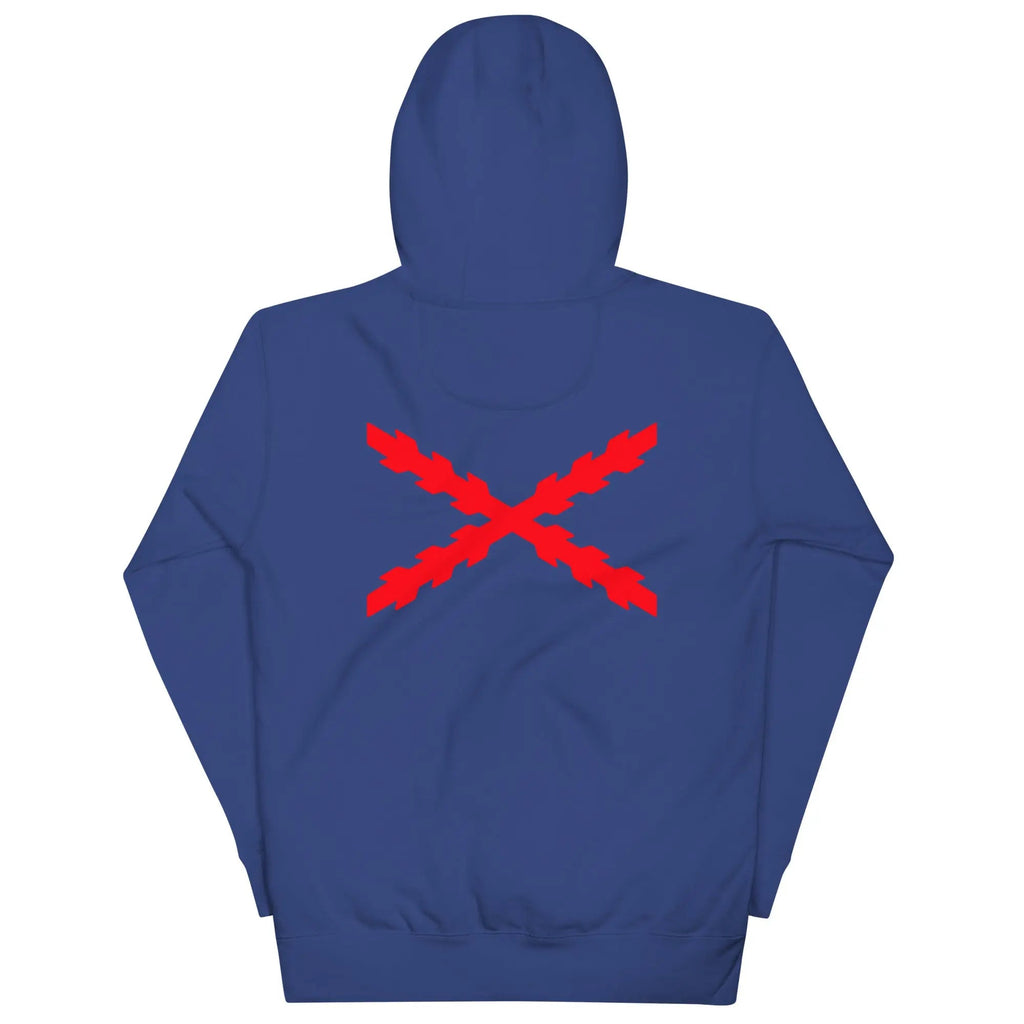 Comprar Sudadera Aspa de Borgoña capucha unisex Bandera España La Flamenca de Borgoña Patricia Muñoz VOX