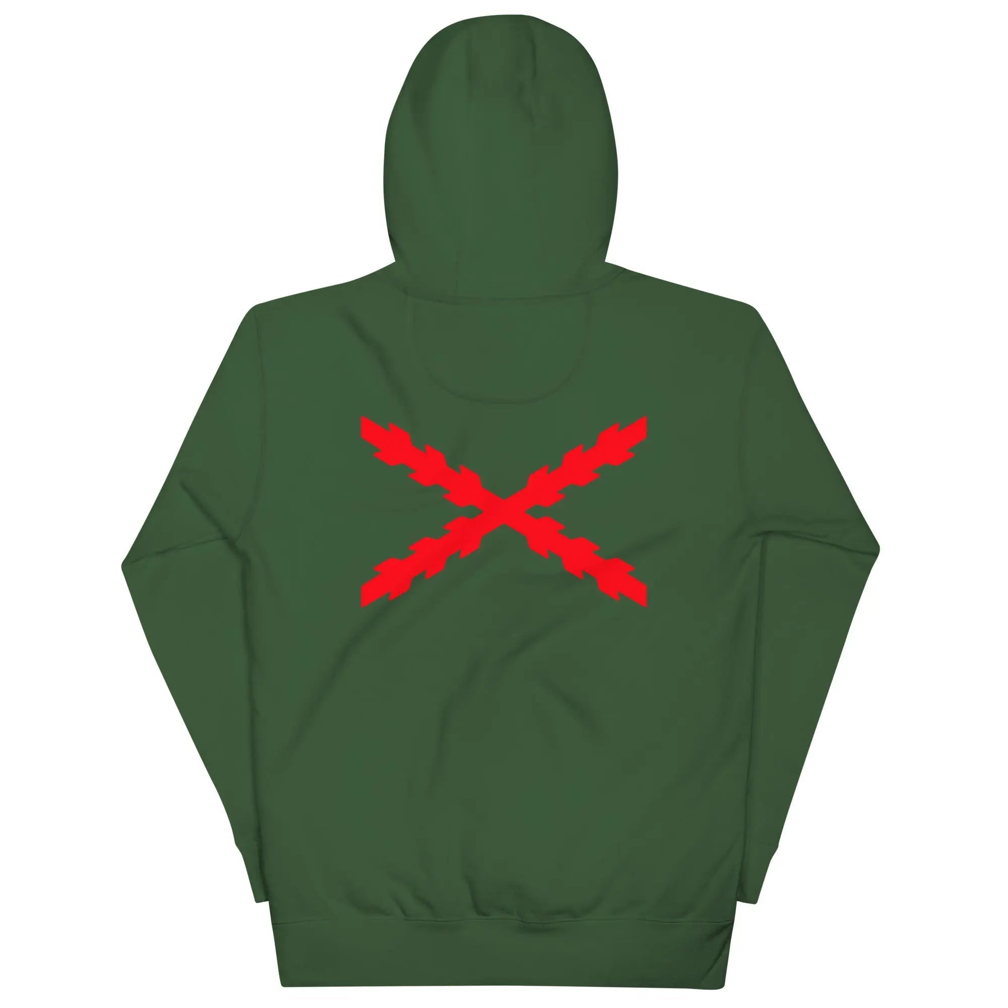 Comprar Sudadera Aspa de Borgoña capucha unisex Bandera España La Flamenca de Borgoña Patricia Muñoz VOX