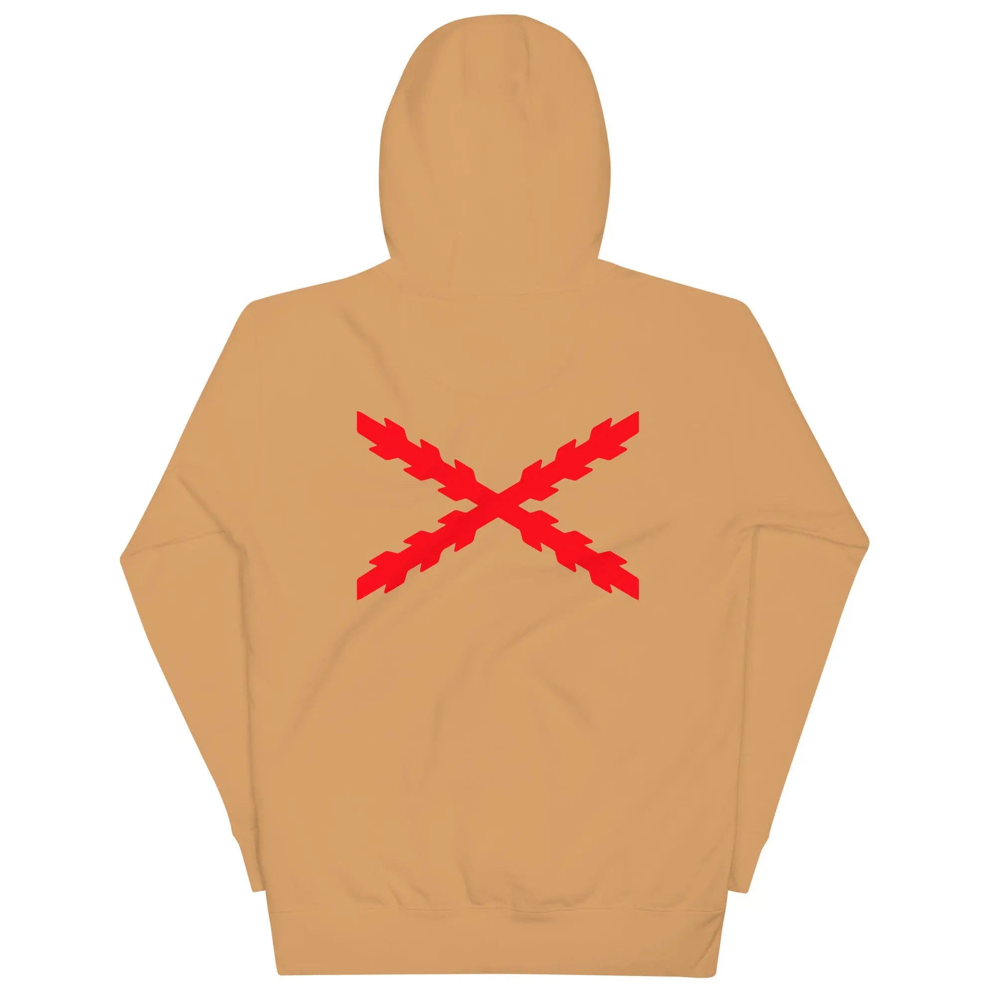 Comprar Sudadera Aspa de Borgoña capucha unisex Bandera España La Flamenca de Borgoña Patricia Muñoz VOX