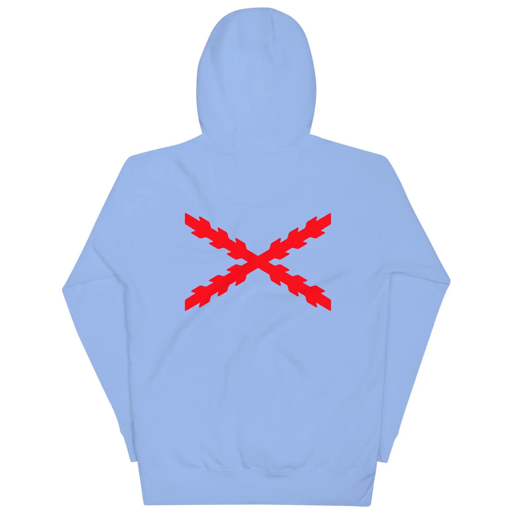 Comprar Sudadera Aspa de Borgoña capucha unisex Bandera España La Flamenca de Borgoña Patricia Muñoz VOX