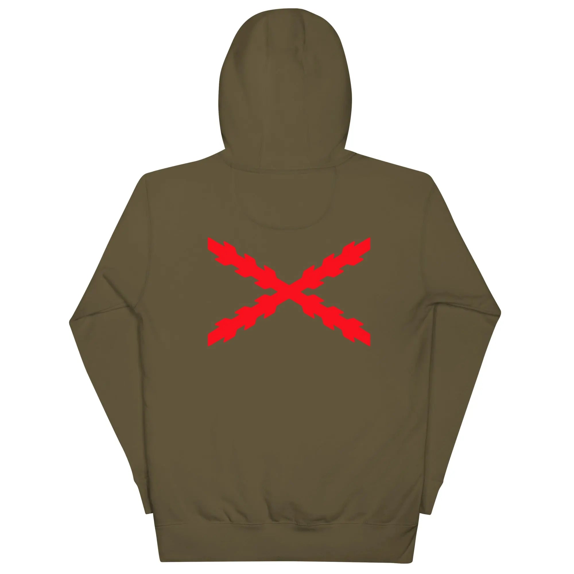 Comprar Sudadera Aspa de Borgoña capucha unisex Bandera España La Flamenca de Borgoña Patricia Muñoz VOX