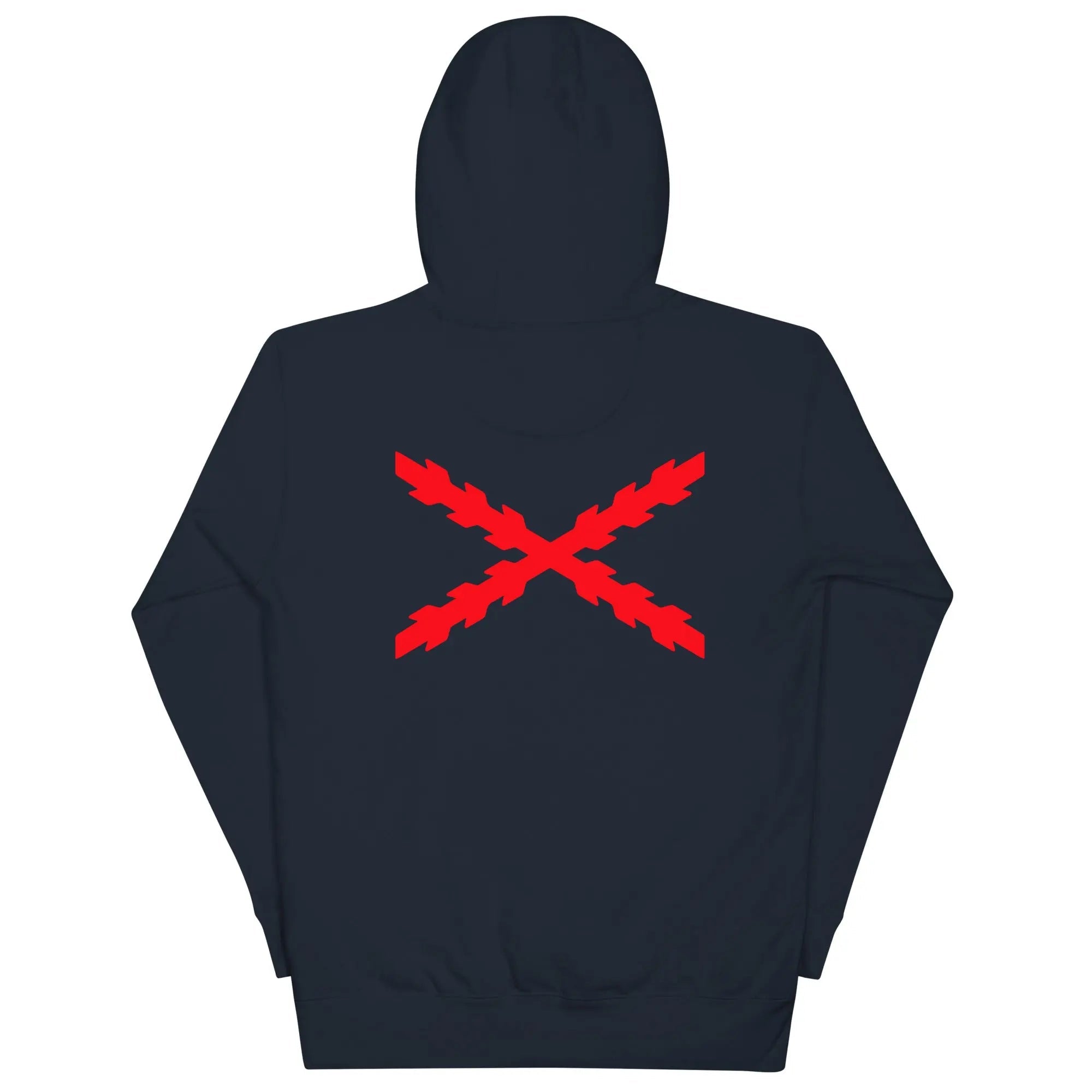 Comprar Sudadera Aspa de Borgoña capucha unisex Bandera España La Flamenca de Borgoña Patricia Muñoz VOX