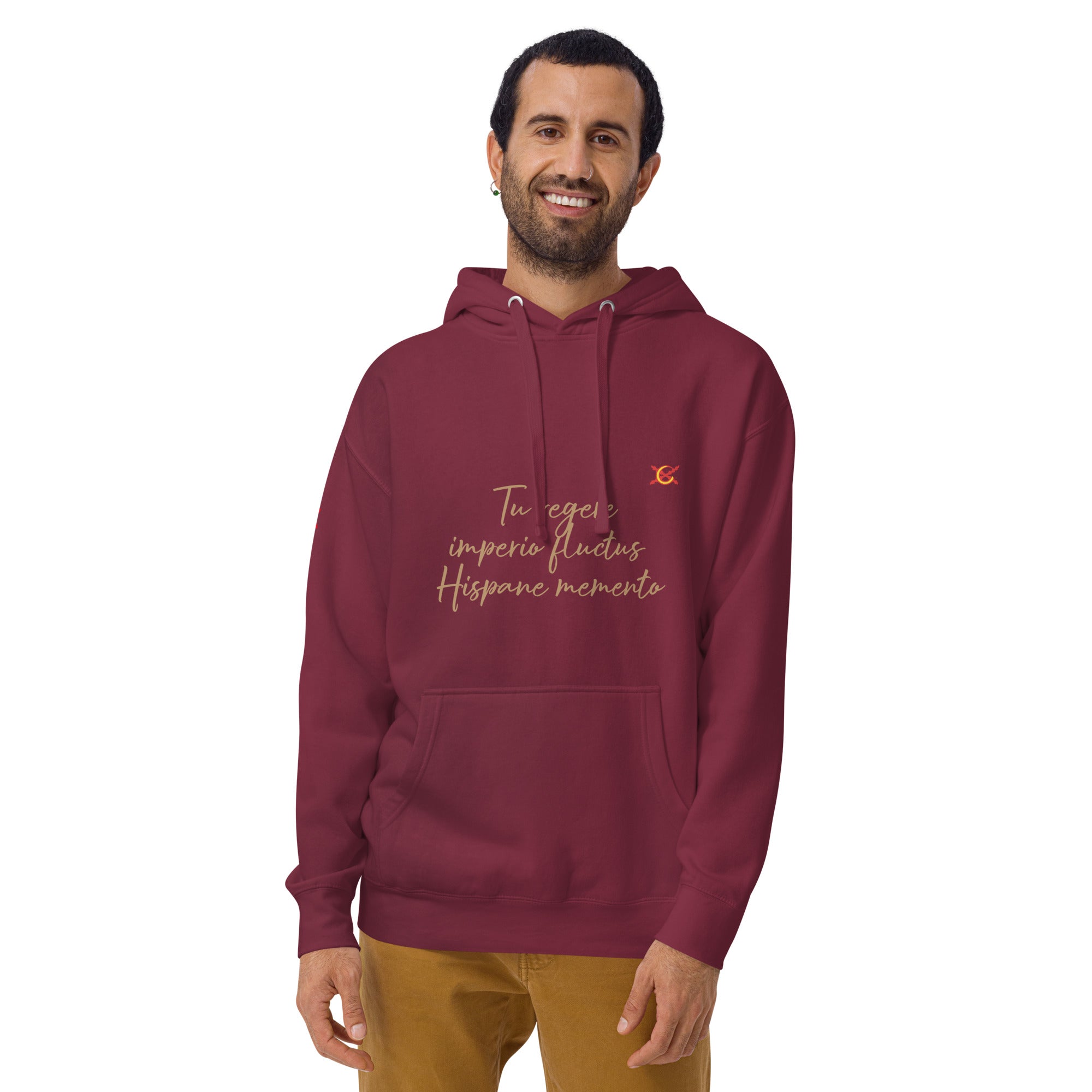 Comprar Sudadera Aspa de Borgoña capucha unisex Bandera España La Flamenca de Borgoña Patricia Muñoz VOX