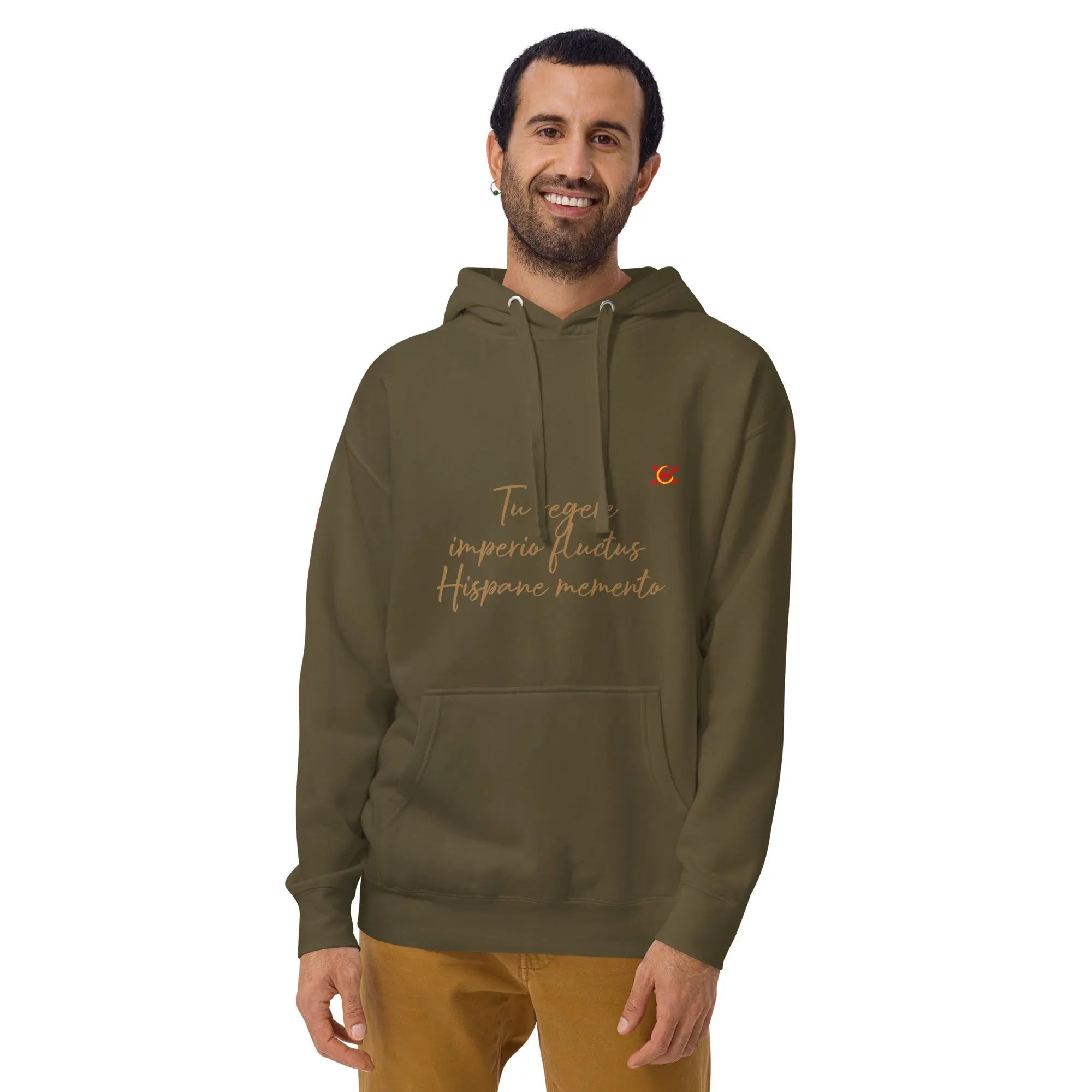 Comprar Sudadera Aspa de Borgoña capucha unisex Bandera España La Flamenca de Borgoña Patricia Muñoz VOX