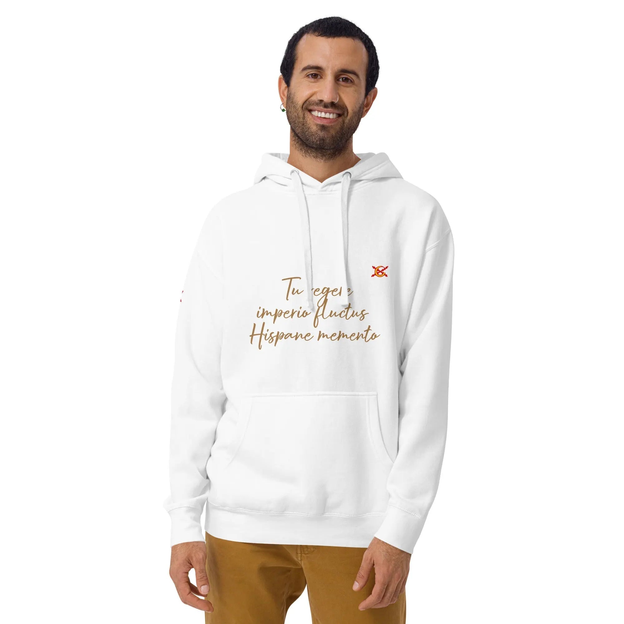 Comprar Sudadera Aspa de Borgoña capucha unisex Bandera España La Flamenca de Borgoña Patricia Muñoz VOX