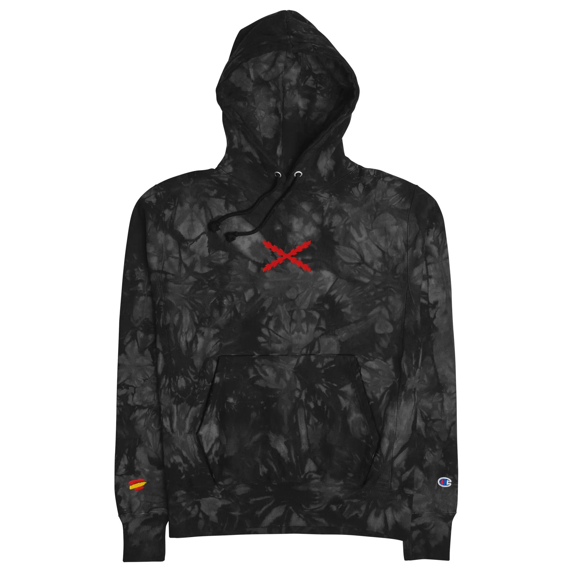Comprar Sudadera Champion tie-dye unisex Cruz de Borgoña La Flamenca de Borgoña Bandera España