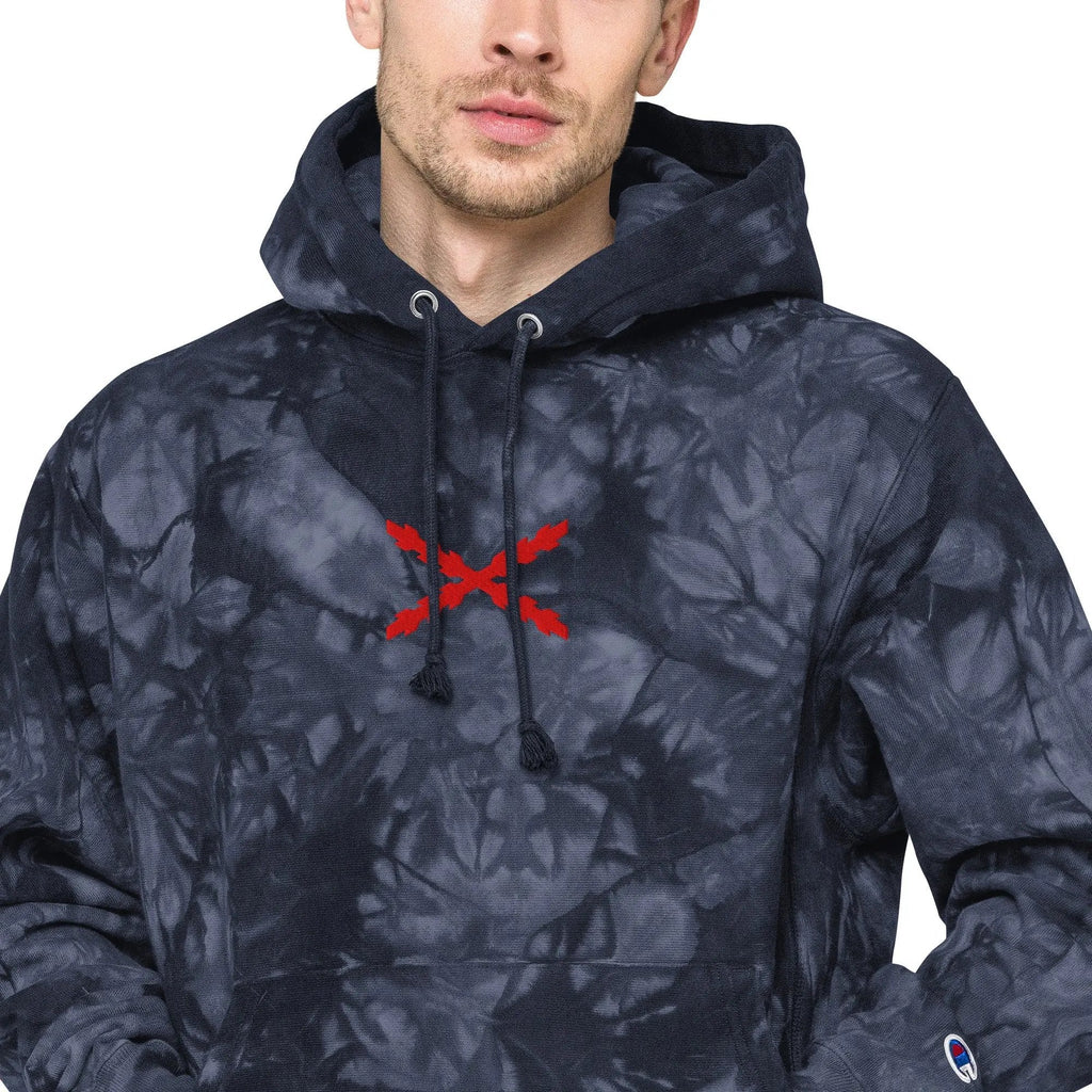 Comprar Sudadera Champion tie-dye unisex Cruz de Borgoña La Flamenca de Borgoña Bandera España