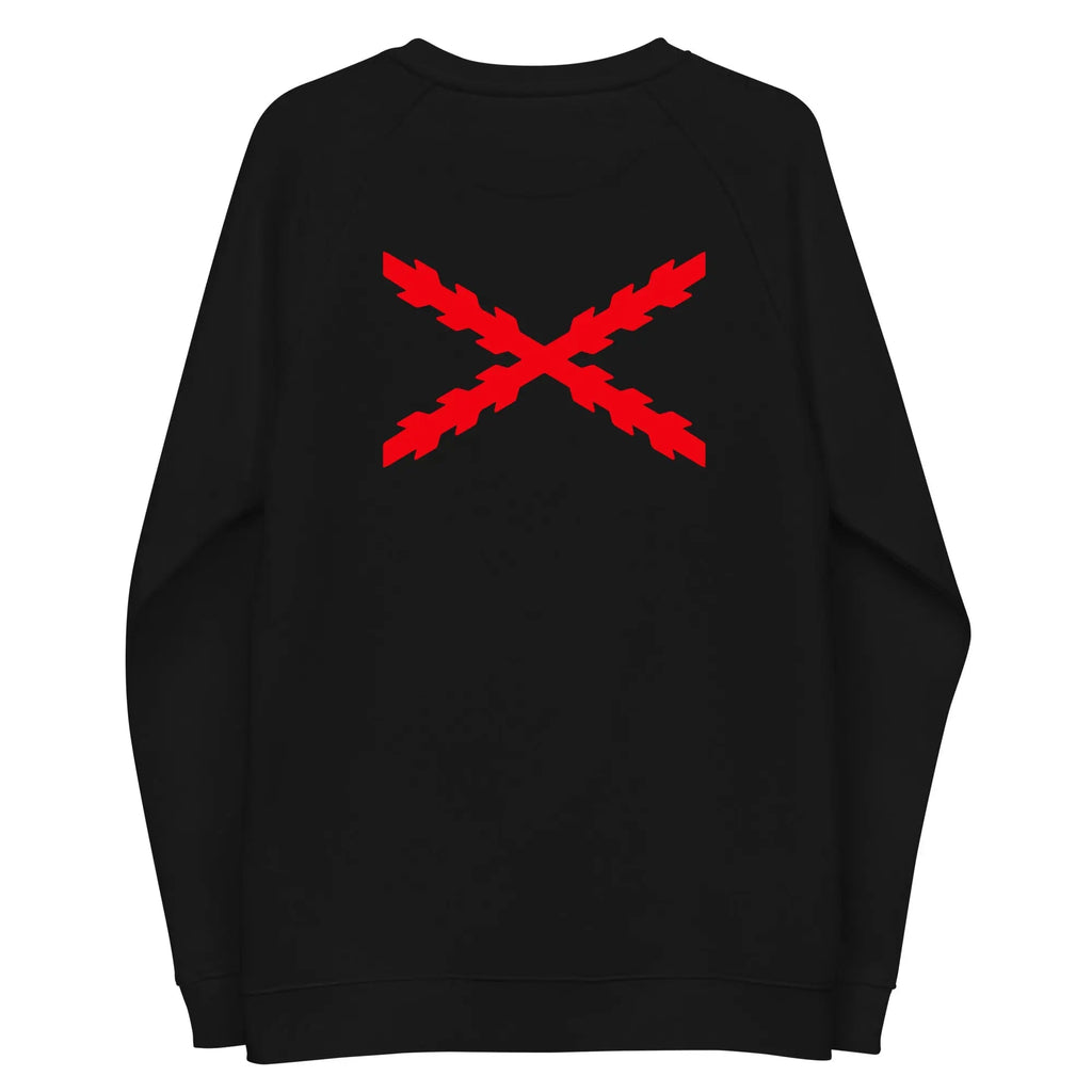 Comprar Sudadera Cruz de Borgoña unisex Bandera España La Flamenca de Borgoña Patricia Muñoz VOX