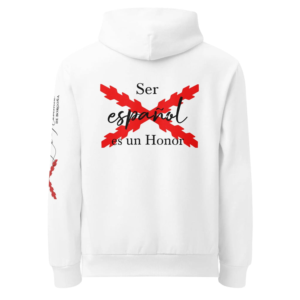 Comprar Sudadera Urban "Ser español es un Honor" La Flamenca de Borgoña Bandera España