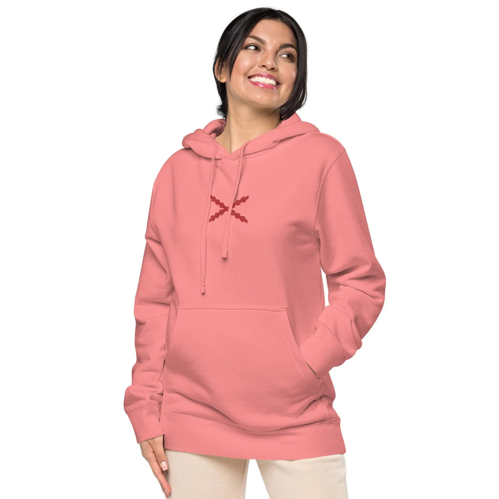 Comprar Sudadera Cruz de Borgoña con capucha Bandera España La Flamenca de Borgoña Patricia Muñoz VOX