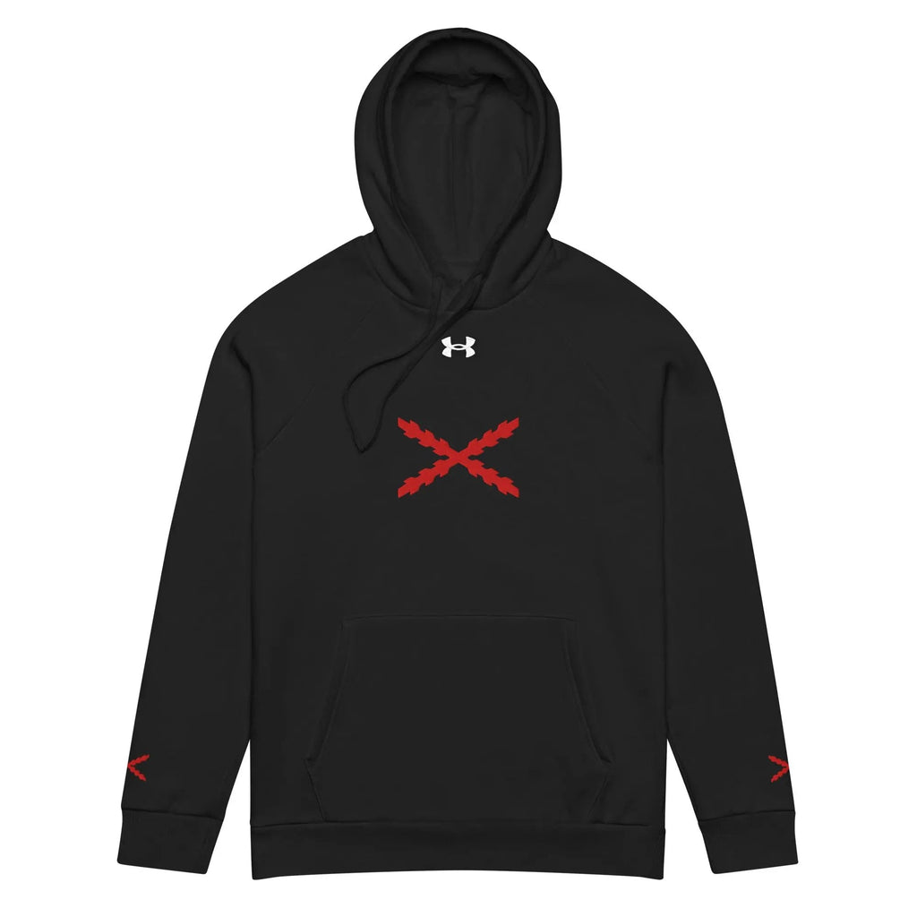 Comprar Sudadera con capucha Under Armour® Cruz de Borgoña La Flamenca de Borgoña Bandera España
