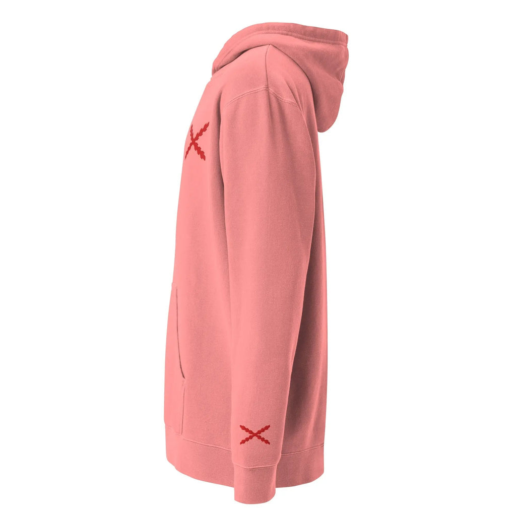 Comprar Sudadera con capucha teñida unisex Cruz de Borgoña La Flamenca de Borgoña Bandera España
