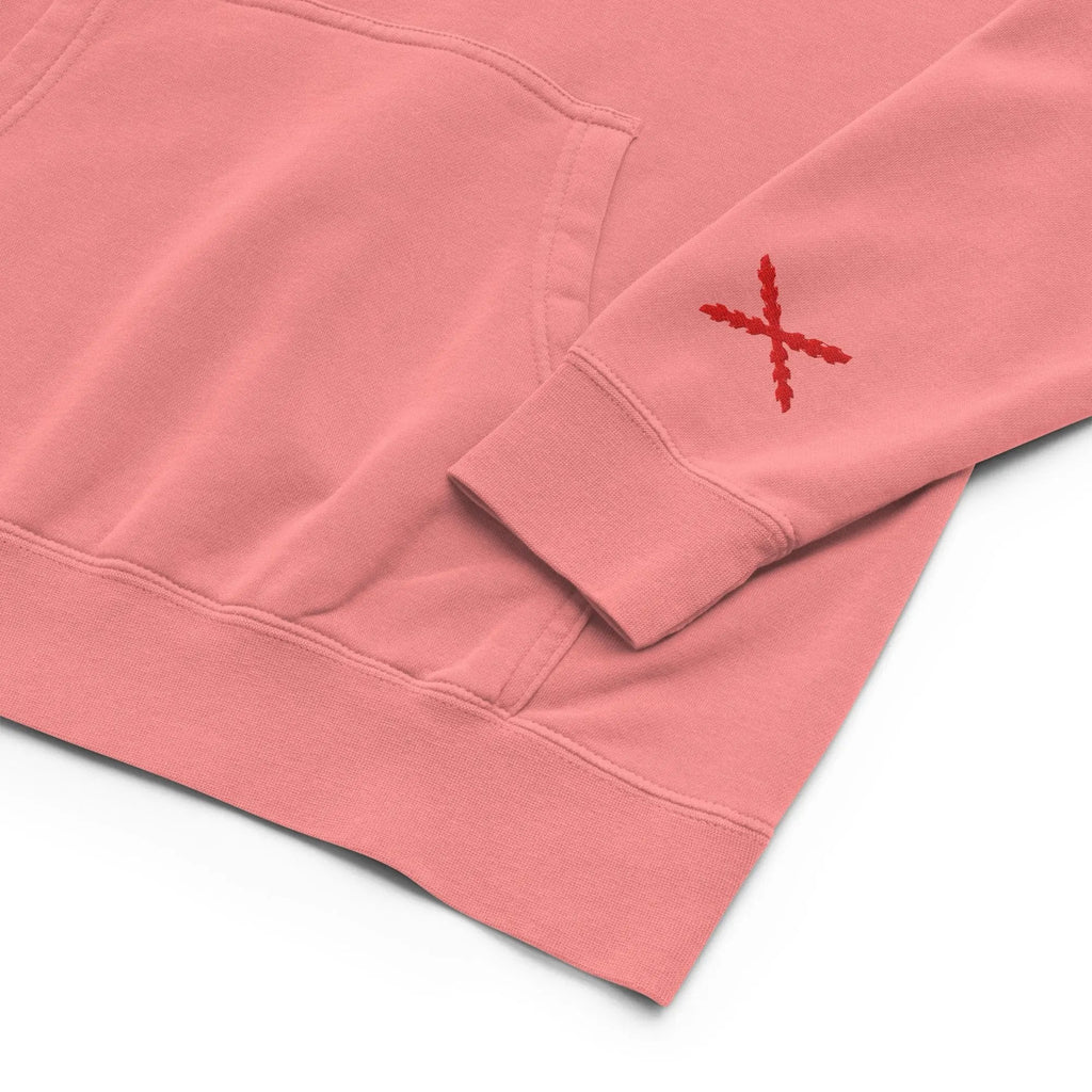 Comprar Sudadera con capucha teñida unisex Cruz de Borgoña La Flamenca de Borgoña Bandera España
