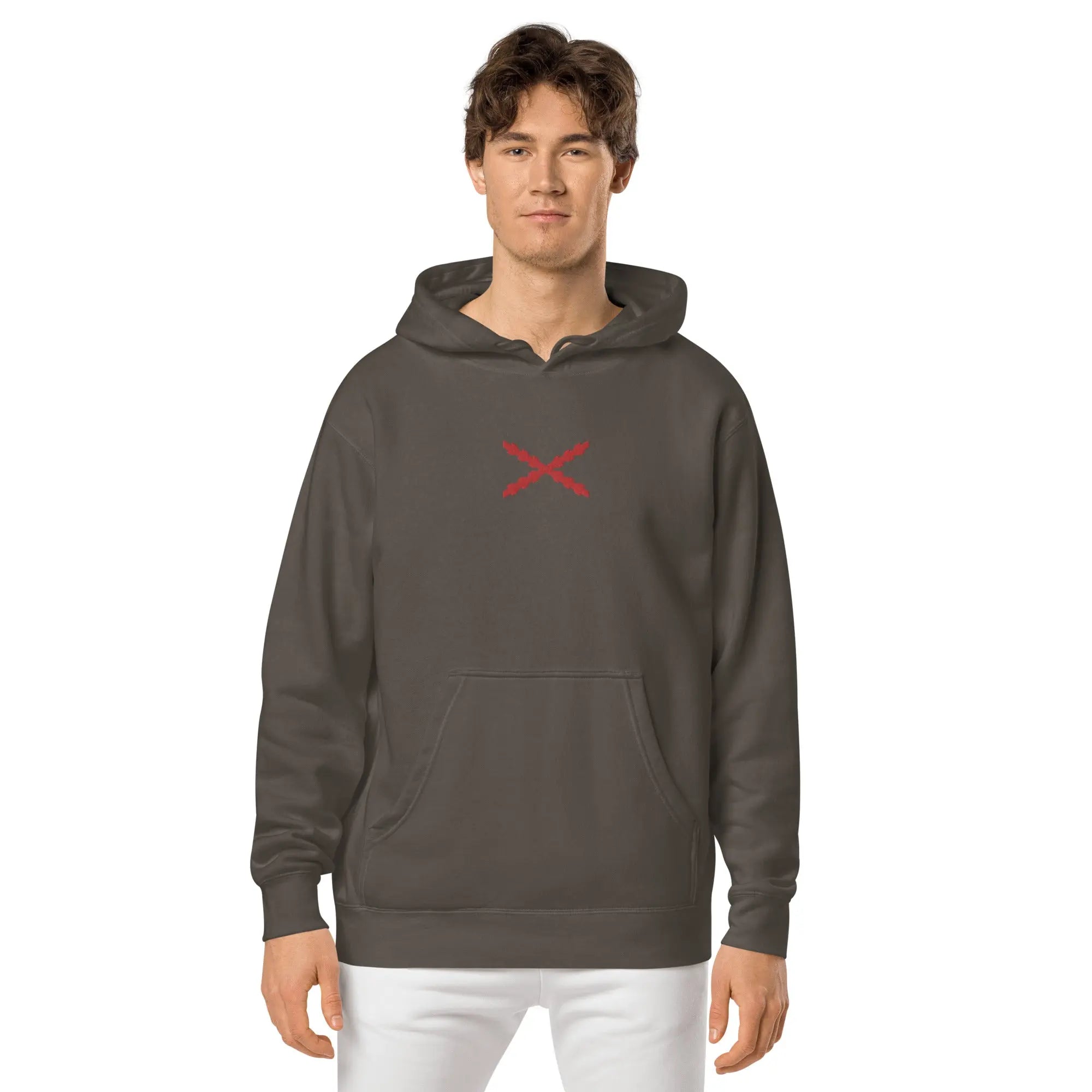Comprar Sudadera Cruz de Borgoña con capucha unisex Bandera España La Flamenca de Borgoña Patricia Muñoz VOX