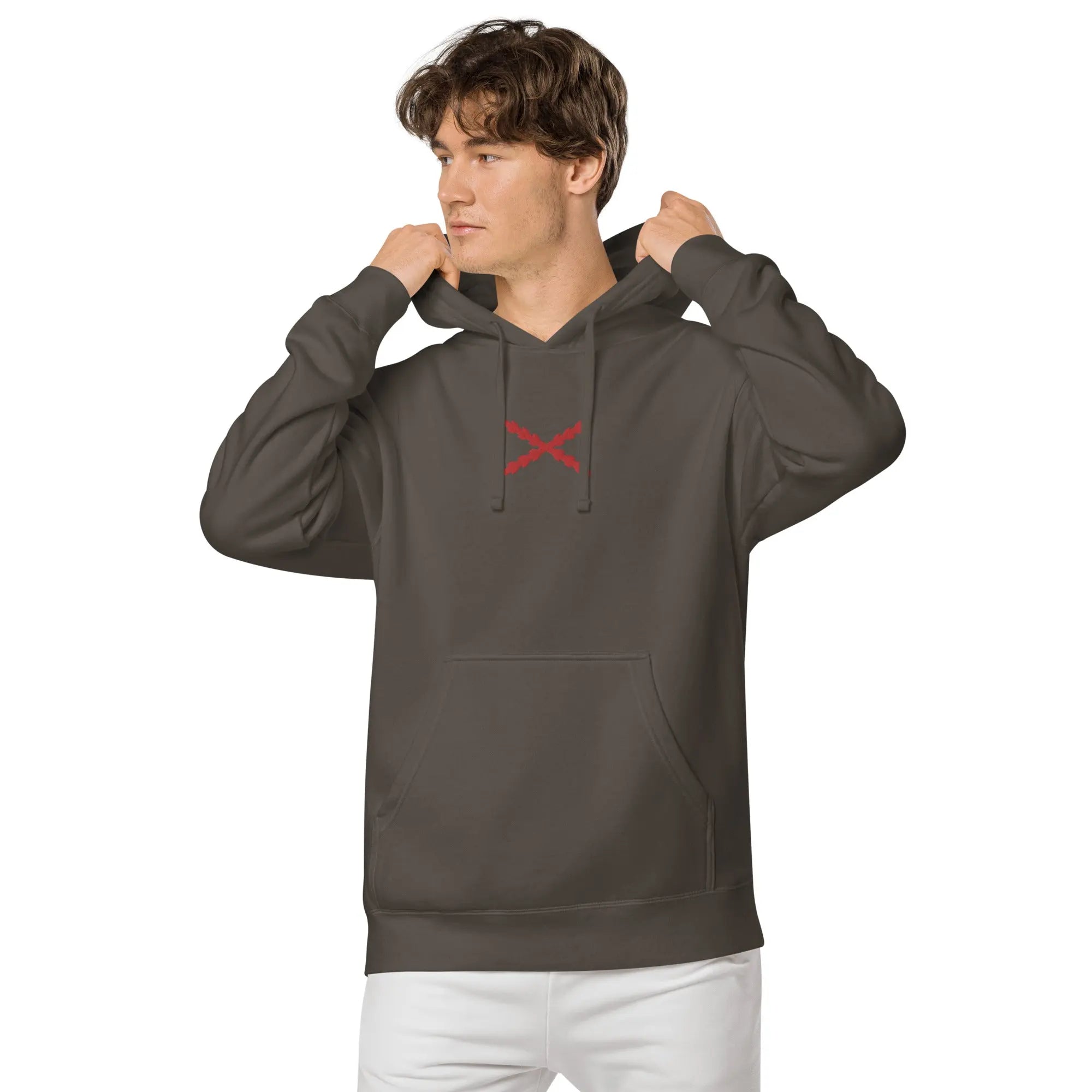 Comprar Sudadera Cruz de Borgoña con capucha unisex Bandera España La Flamenca de Borgoña Patricia Muñoz VOX