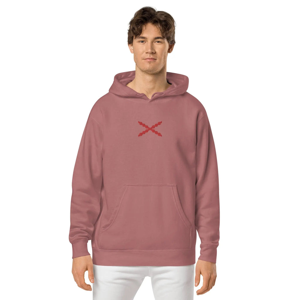 Comprar Sudadera Cruz de Borgoña con capucha unisex Bandera España La Flamenca de Borgoña Patricia Muñoz VOX