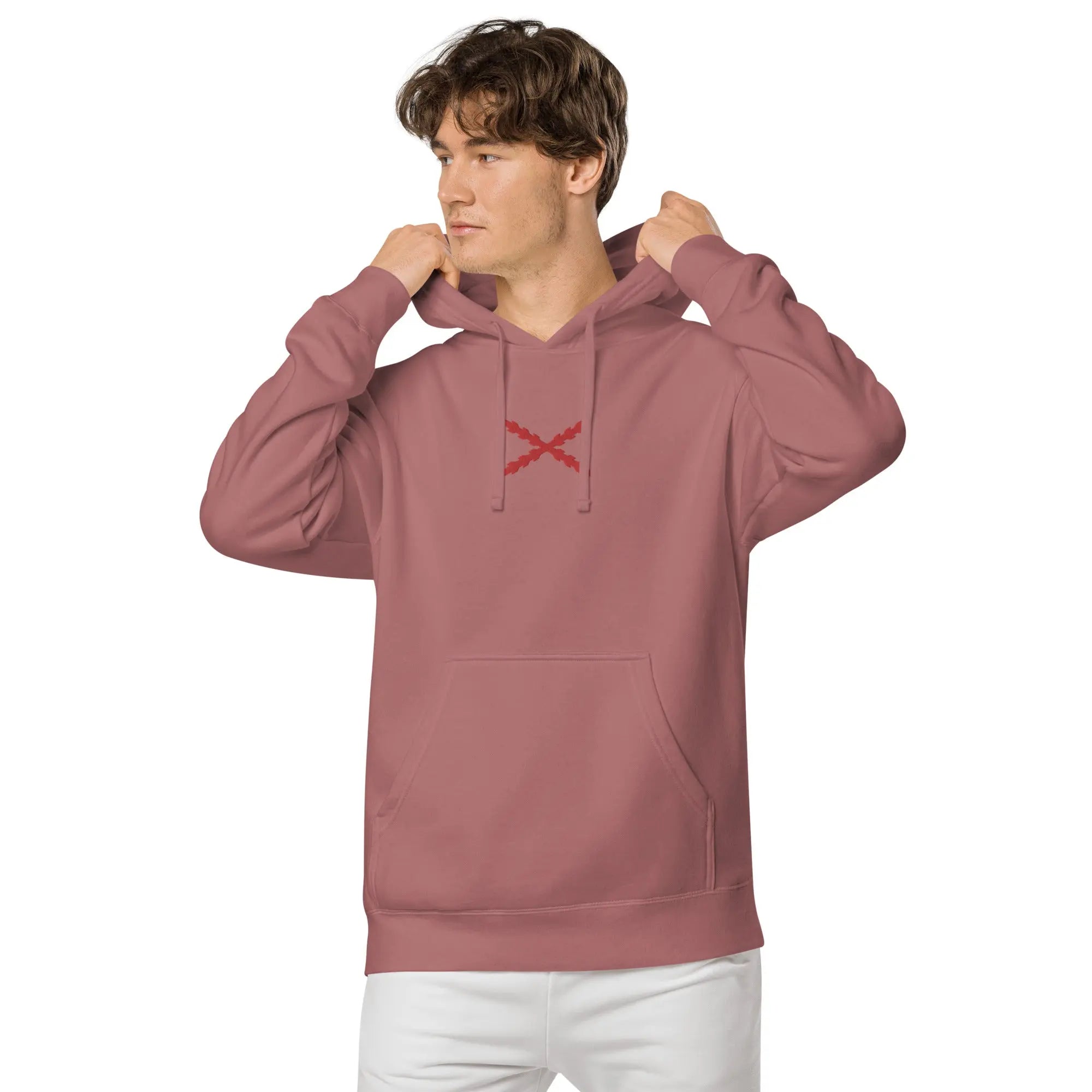 Comprar Sudadera Cruz de Borgoña con capucha unisex Bandera España La Flamenca de Borgoña Patricia Muñoz VOX