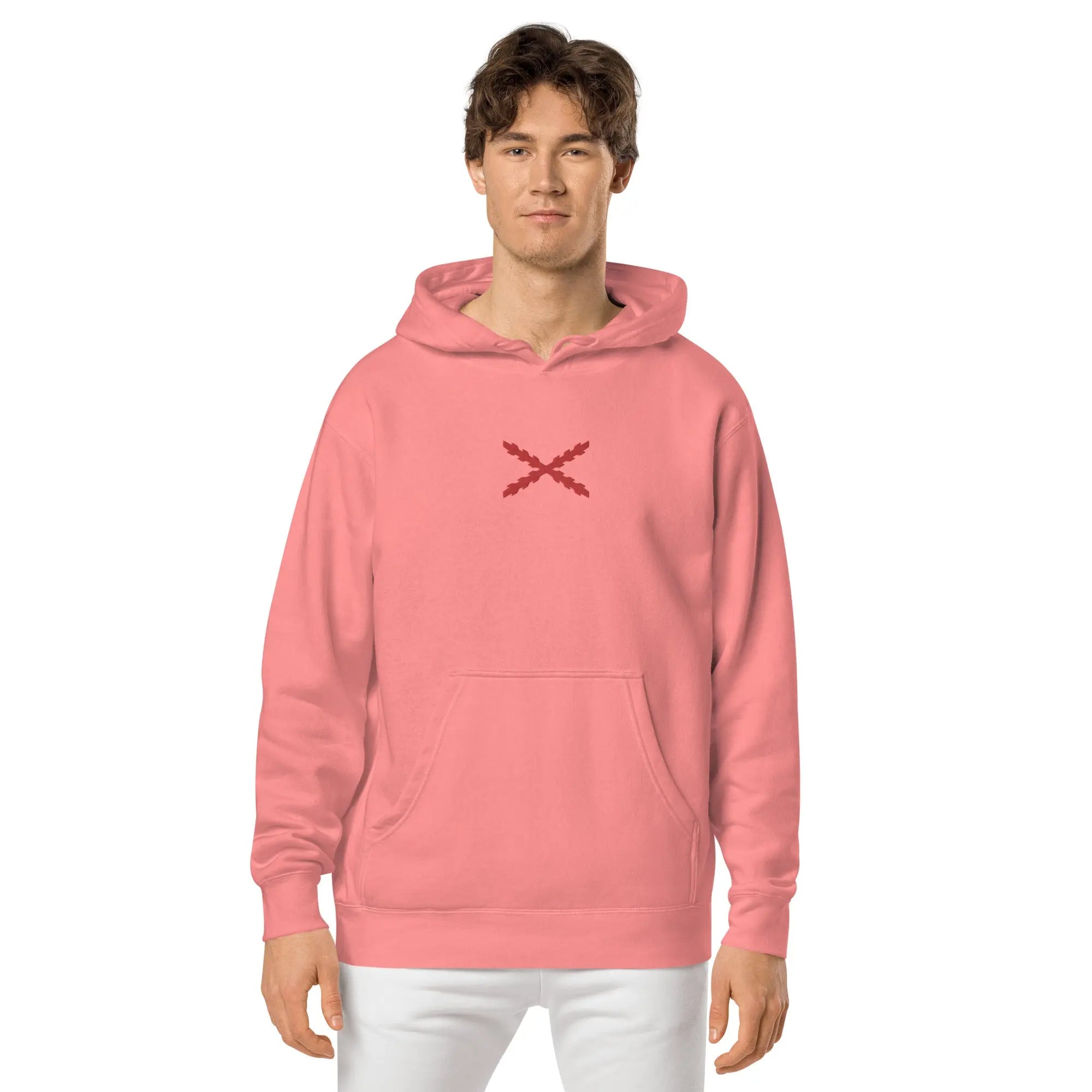 Comprar Sudadera Cruz de Borgoña con capucha unisex Bandera España La Flamenca de Borgoña Patricia Muñoz VOX