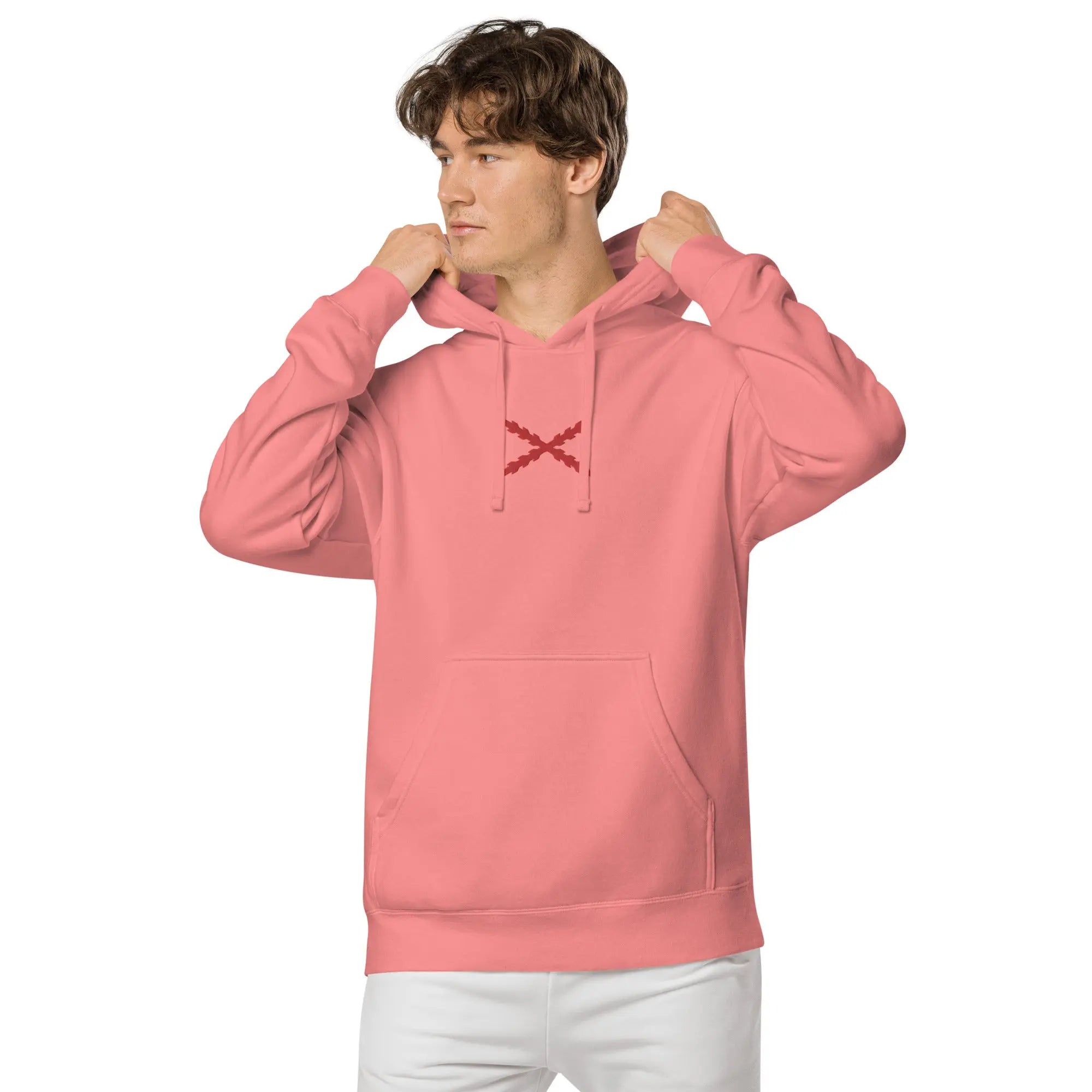 Comprar Sudadera Cruz de Borgoña con capucha unisex Bandera España La Flamenca de Borgoña Patricia Muñoz VOX