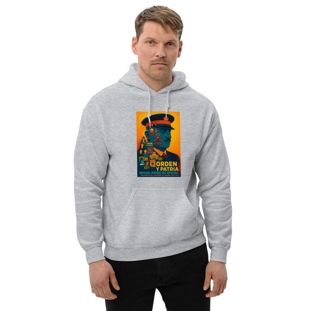 Comprar Sudadera con capucha unisex La Flamenca de Borgoña, Bandera de España, Cruz de Borgoña, Patricia Muñoz, VOX
