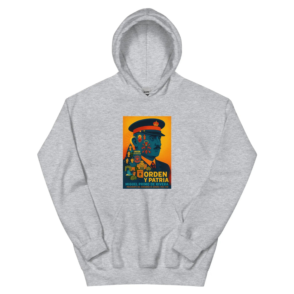 Comprar Sudadera con capucha unisex La Flamenca de Borgoña, Bandera de España, Cruz de Borgoña, Patricia Muñoz, VOX