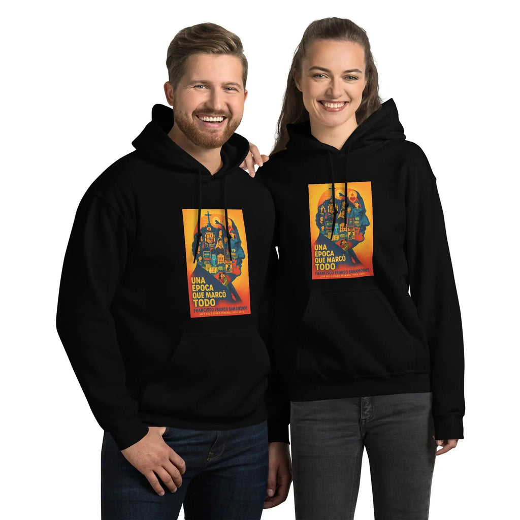 Comprar Sudadera con capucha unisex La Flamenca de Borgoña, Bandera de España, Cruz de Borgoña, Patricia Muñoz, VOX