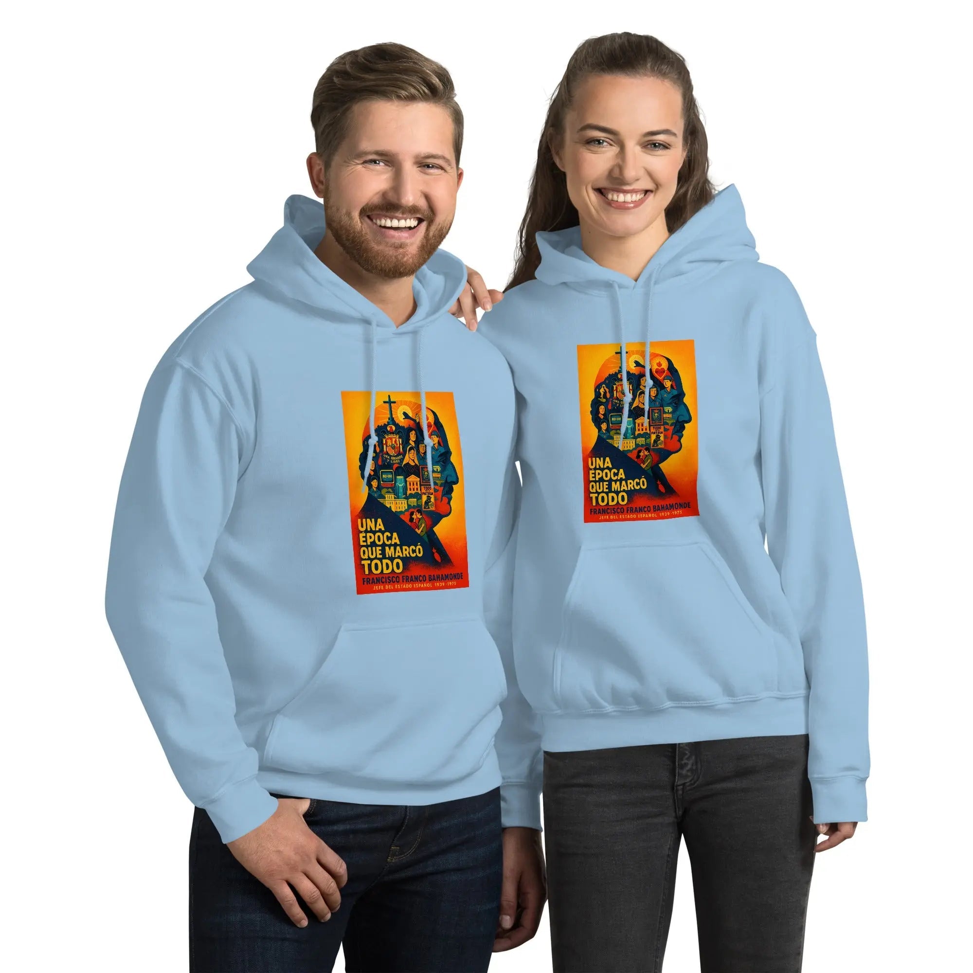 Comprar Sudadera con capucha unisex La Flamenca de Borgoña, Bandera de España, Cruz de Borgoña, Patricia Muñoz, VOX