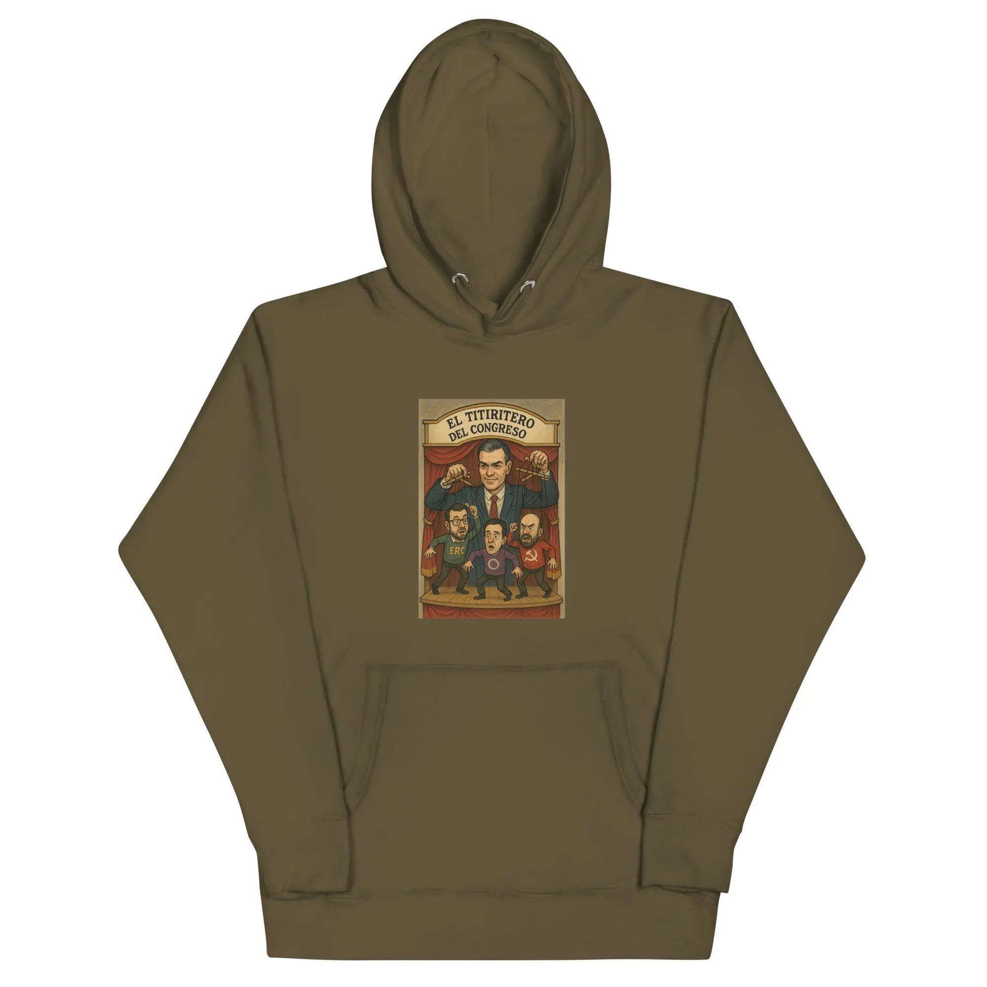 Comprar Sudadera con capucha unisex La Flamenca de Borgoña, Bandera de España, Cruz de Borgoña, Patricia Muñoz, VOX