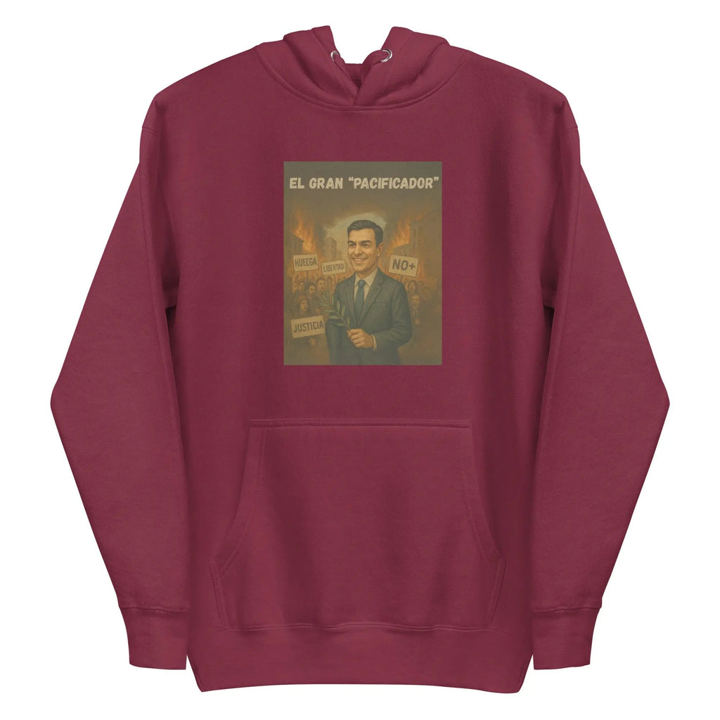 Comprar Sudadera con capucha unisex La Flamenca de Borgoña, Bandera de España, Cruz de Borgoña, Patricia Muñoz, VOX
