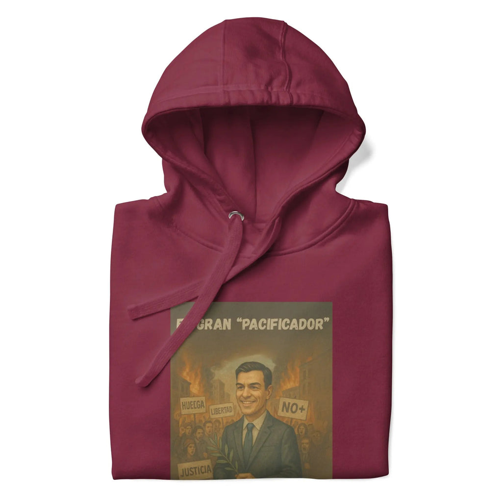 Comprar Sudadera con capucha unisex La Flamenca de Borgoña, Bandera de España, Cruz de Borgoña, Patricia Muñoz, VOX
