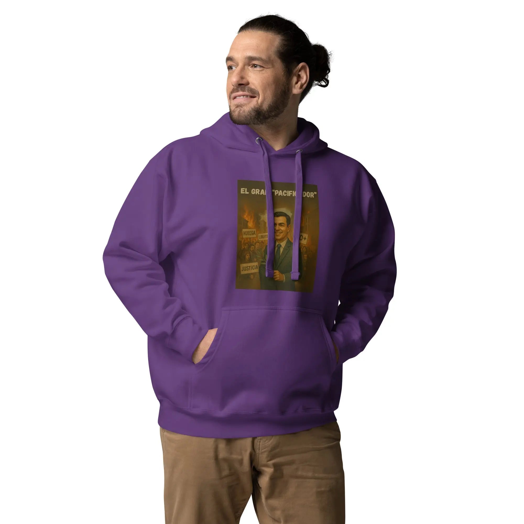 Comprar Sudadera con capucha unisex La Flamenca de Borgoña, Bandera de España, Cruz de Borgoña, Patricia Muñoz, VOX