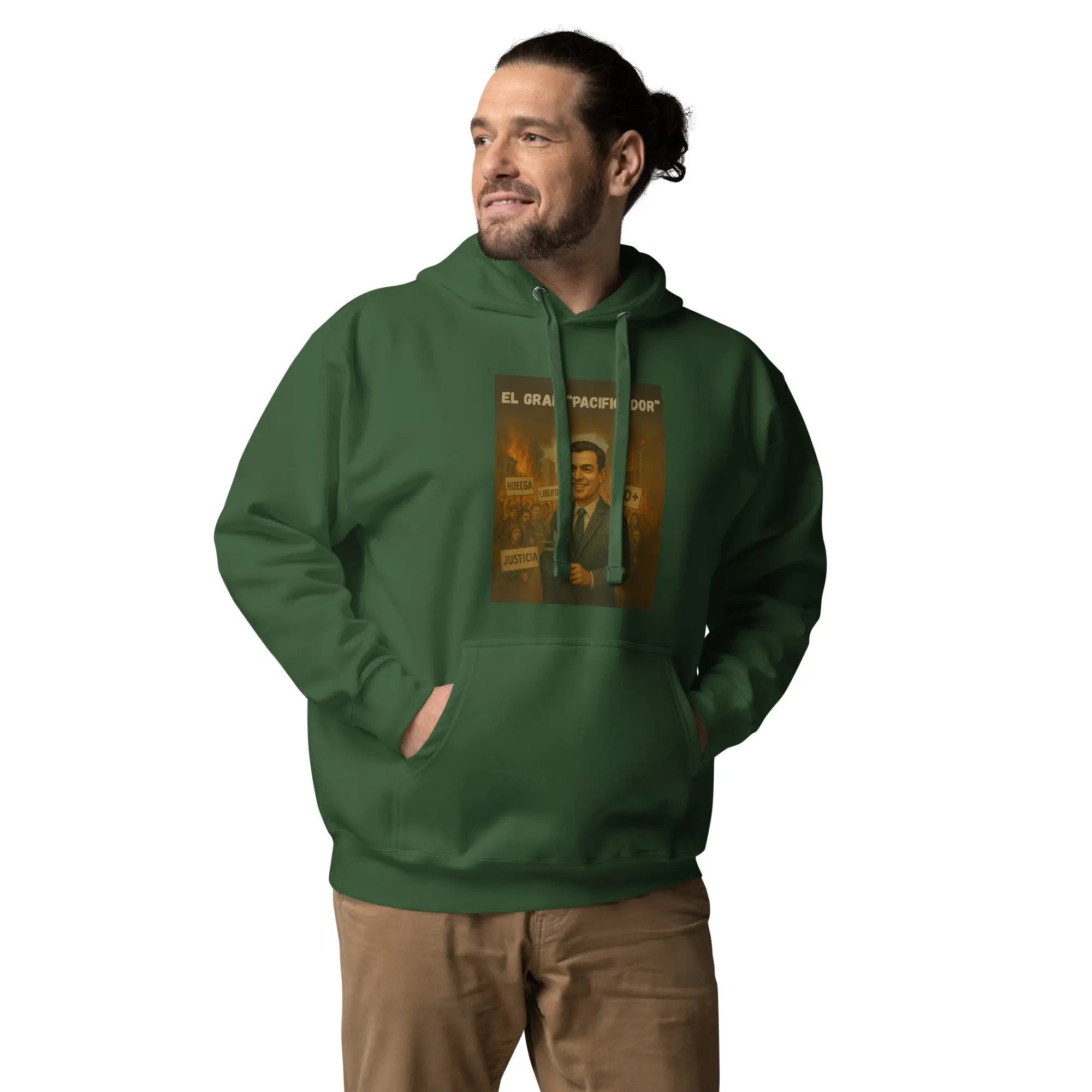 Comprar Sudadera con capucha unisex La Flamenca de Borgoña, Bandera de España, Cruz de Borgoña, Patricia Muñoz, VOX