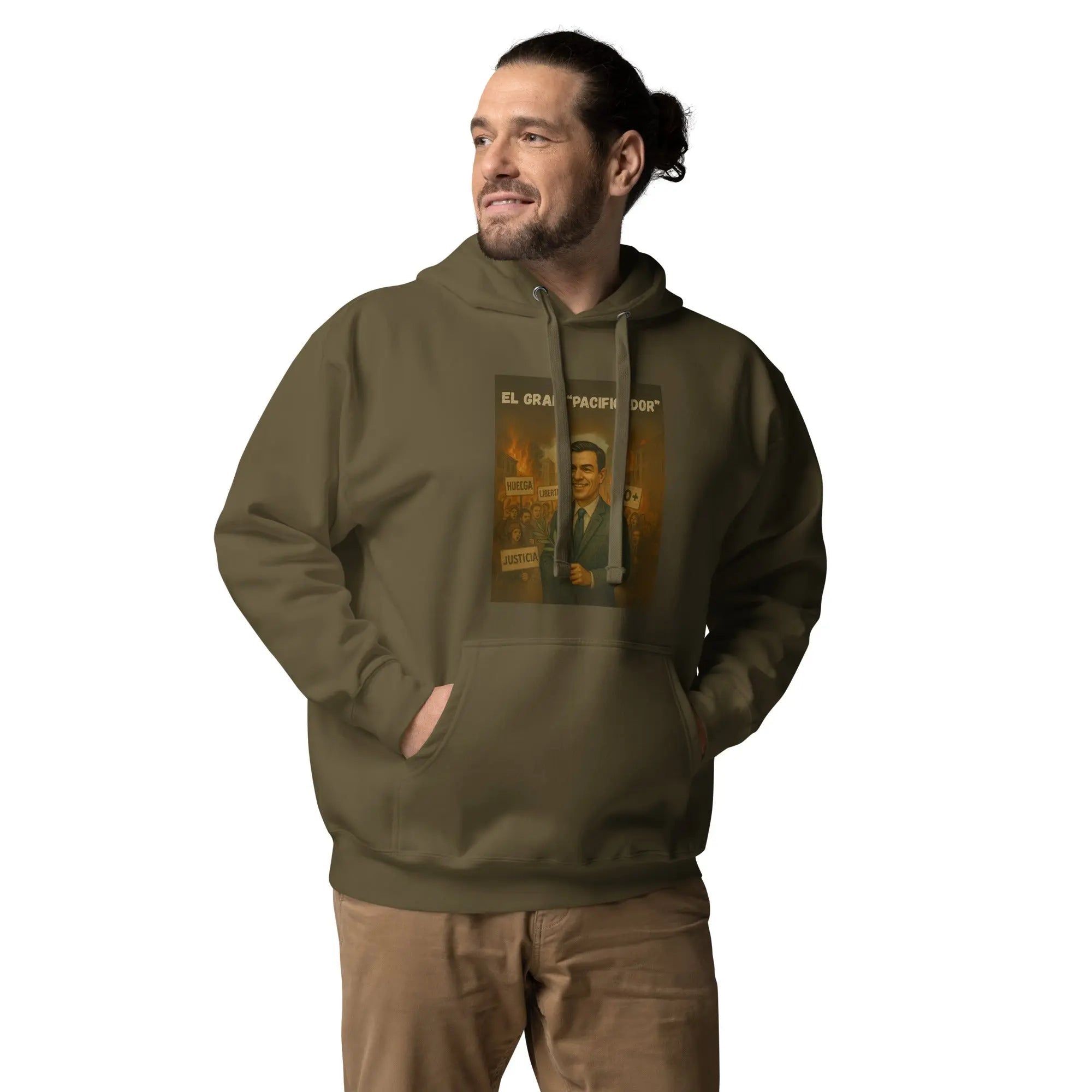 Comprar Sudadera con capucha unisex La Flamenca de Borgoña, Bandera de España, Cruz de Borgoña, Patricia Muñoz, VOX
