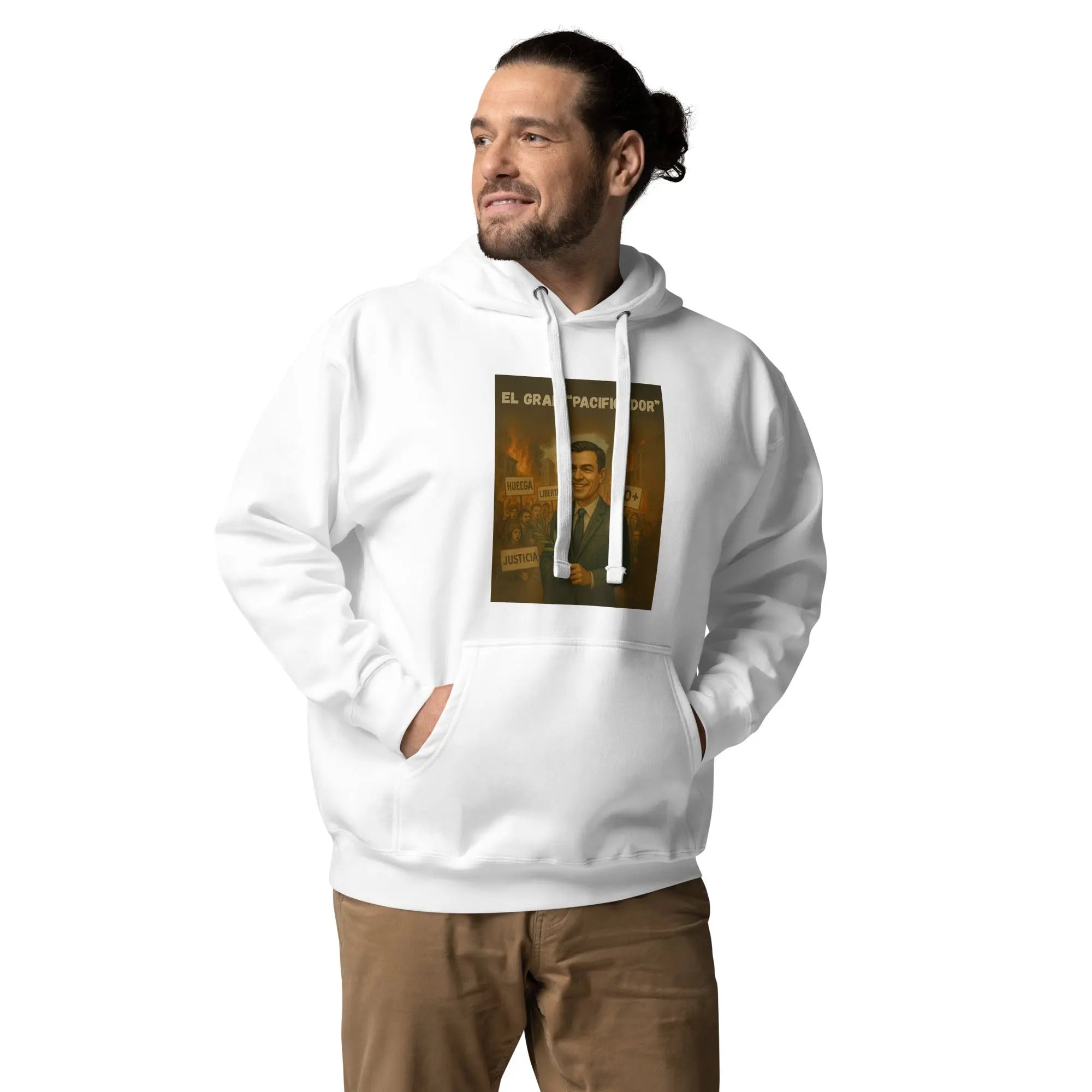 Comprar Sudadera con capucha unisex La Flamenca de Borgoña, Bandera de España, Cruz de Borgoña, Patricia Muñoz, VOX