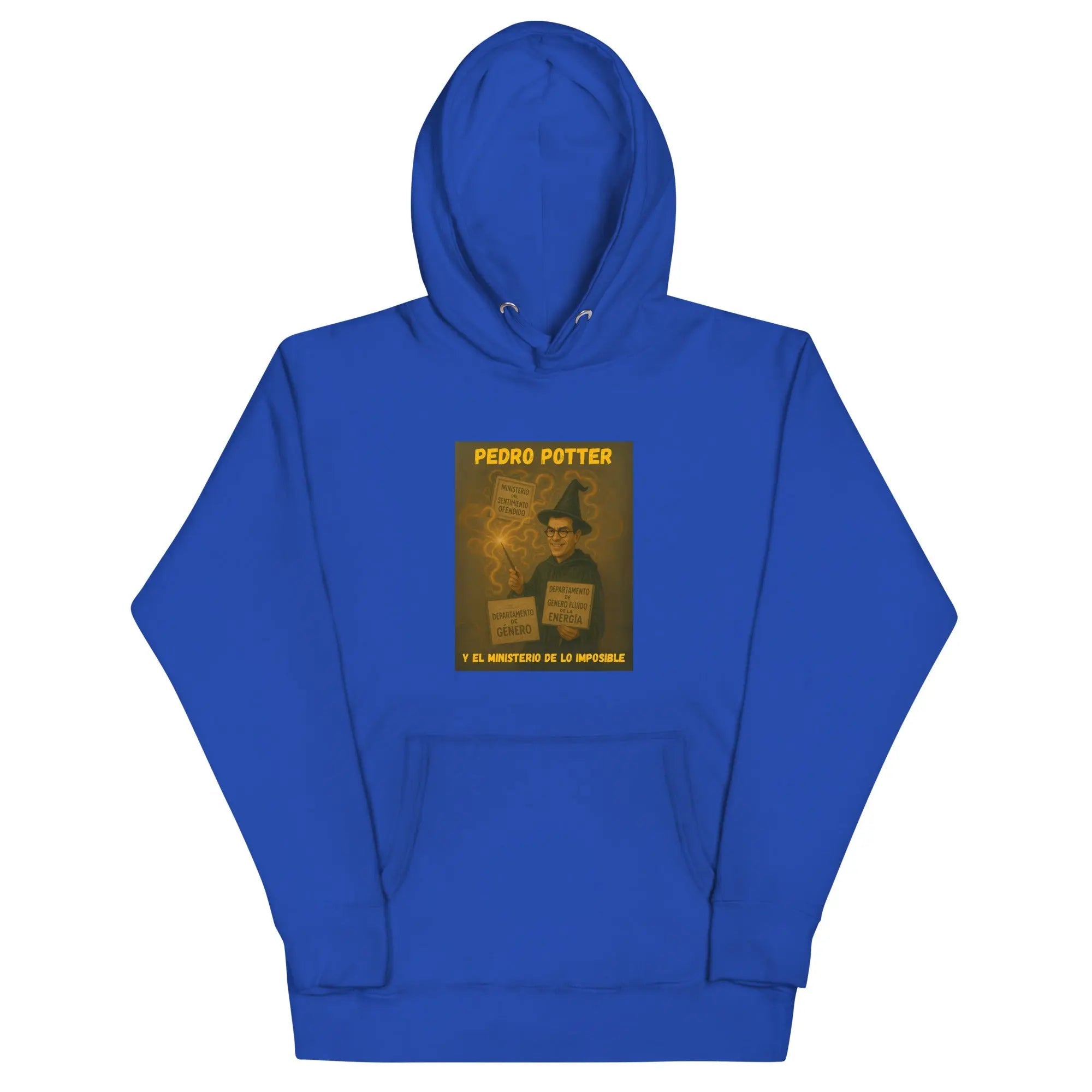 Comprar Sudadera "Pedro Potter y el Ministerio de lo imposible" Bandera España La Flamenca de Borgoña Patricia Muñoz VOX