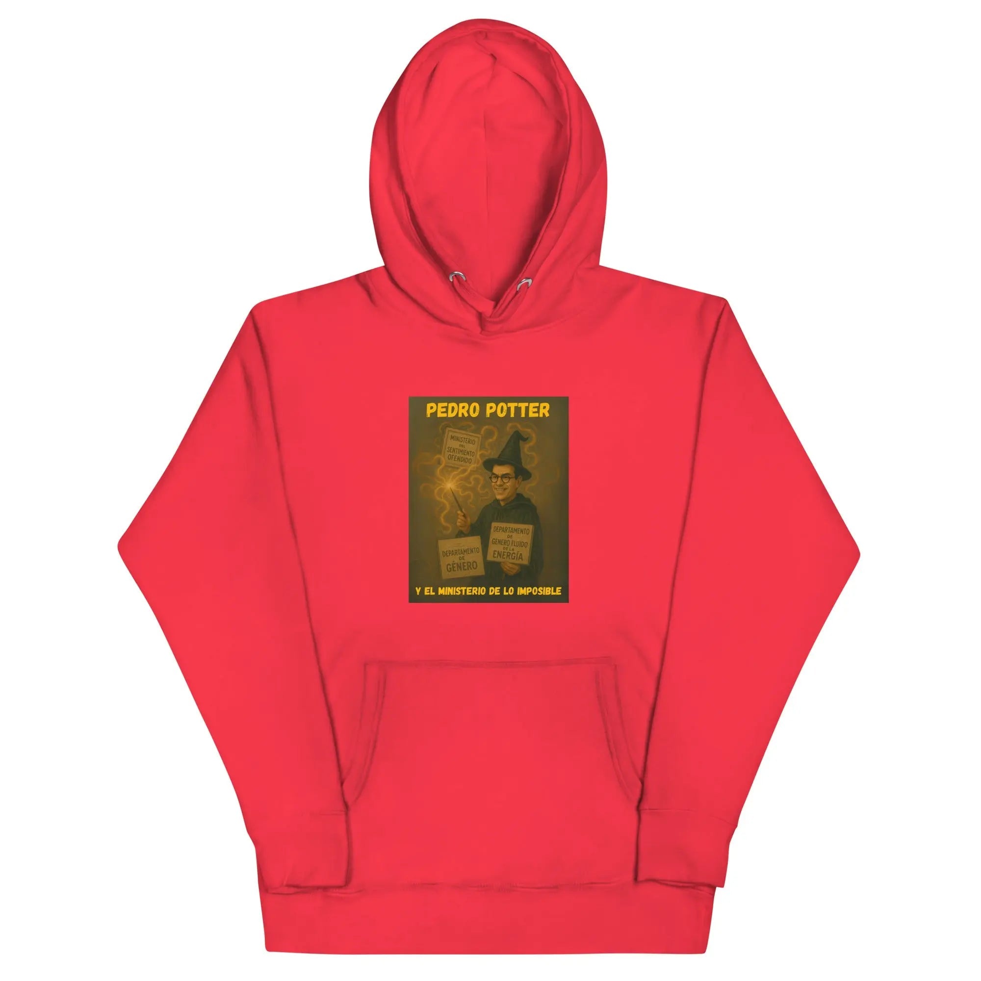 Comprar Sudadera "Pedro Potter y el Ministerio de lo imposible" Bandera España La Flamenca de Borgoña Patricia Muñoz VOX