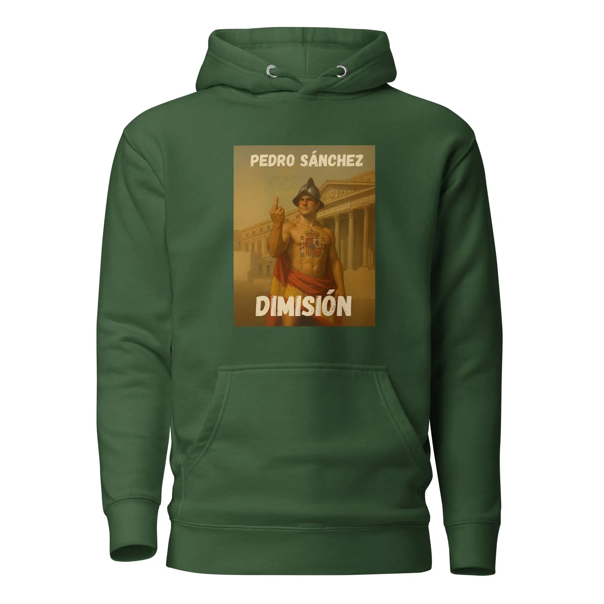 Comprar Sudadera con capucha unisex La Flamenca de Borgoña, Bandera de España, Cruz de Borgoña, Patricia Muñoz, VOX