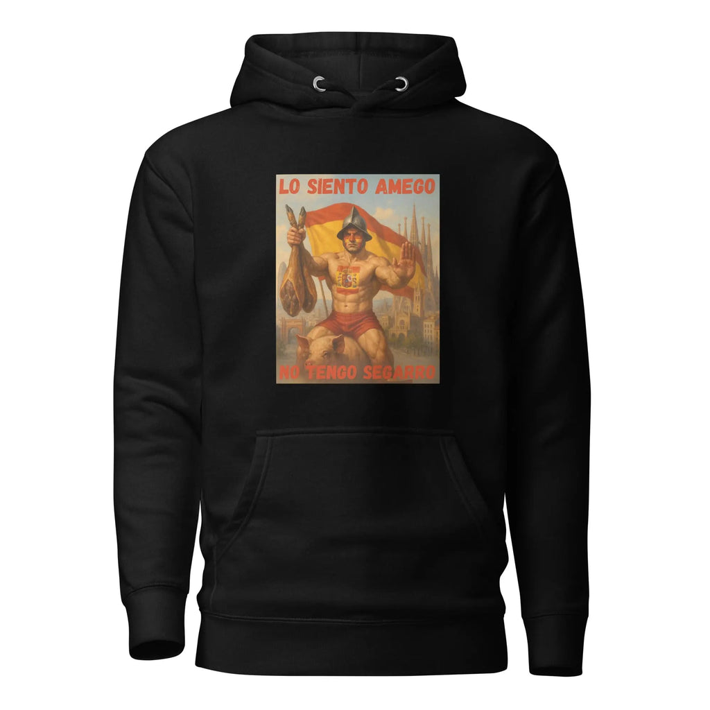 Comprar Sudadera con capucha unisex La Flamenca de Borgoña, Bandera de España, Cruz de Borgoña, Patricia Muñoz, VOX