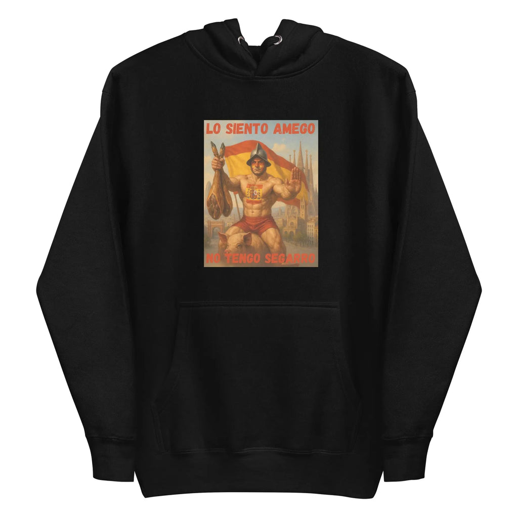 Comprar Sudadera con capucha unisex La Flamenca de Borgoña, Bandera de España, Cruz de Borgoña, Patricia Muñoz, VOX