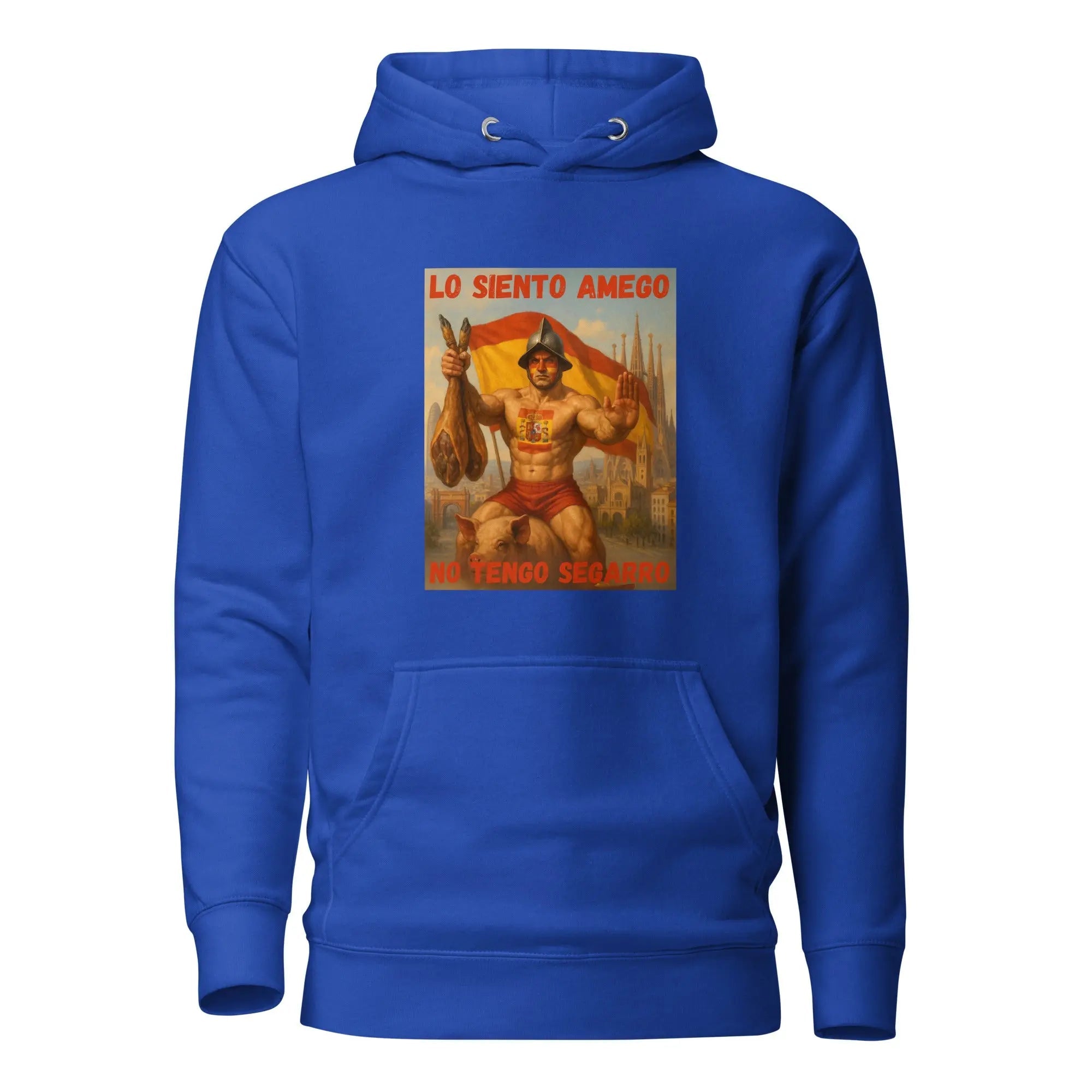 Comprar Sudadera con capucha unisex La Flamenca de Borgoña, Bandera de España, Cruz de Borgoña, Patricia Muñoz, VOX
