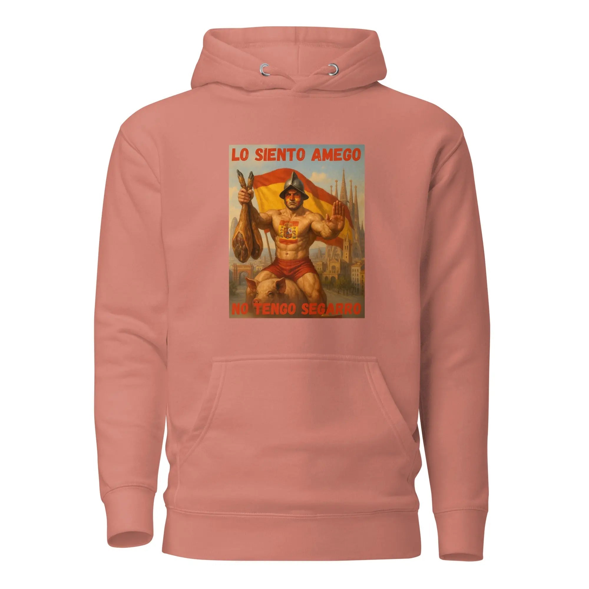 Comprar Sudadera con capucha unisex La Flamenca de Borgoña, Bandera de España, Cruz de Borgoña, Patricia Muñoz, VOX