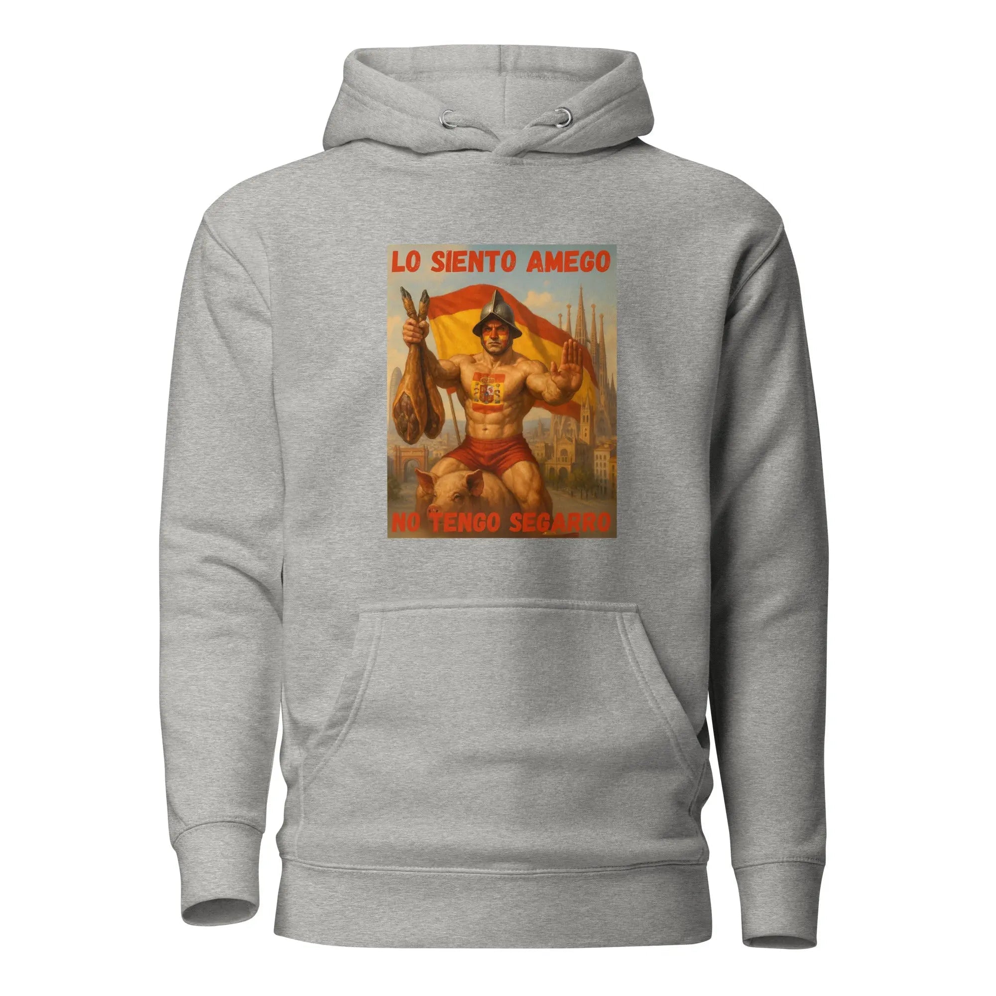 Comprar Sudadera con capucha unisex La Flamenca de Borgoña, Bandera de España, Cruz de Borgoña, Patricia Muñoz, VOX