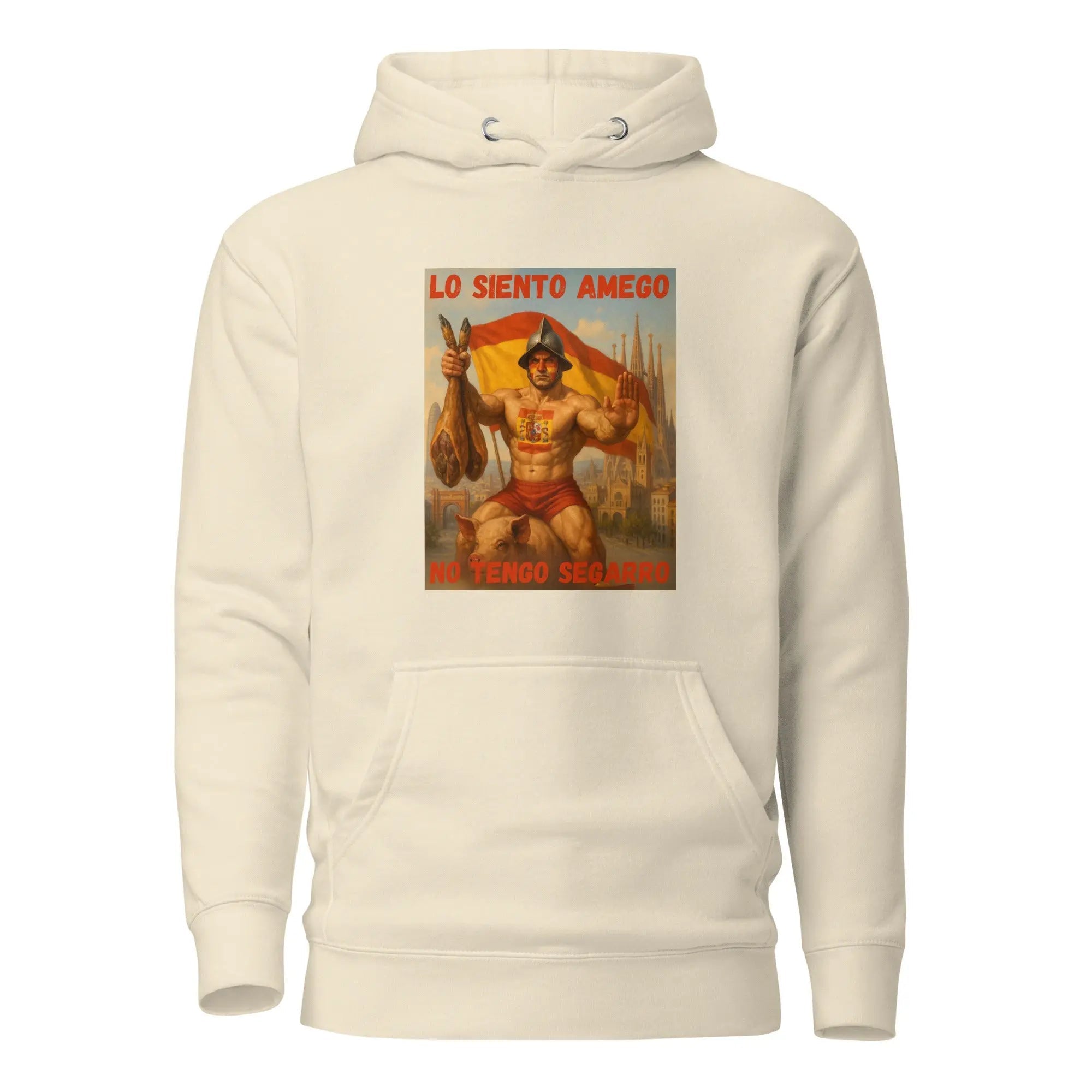 Comprar Sudadera con capucha unisex La Flamenca de Borgoña, Bandera de España, Cruz de Borgoña, Patricia Muñoz, VOX