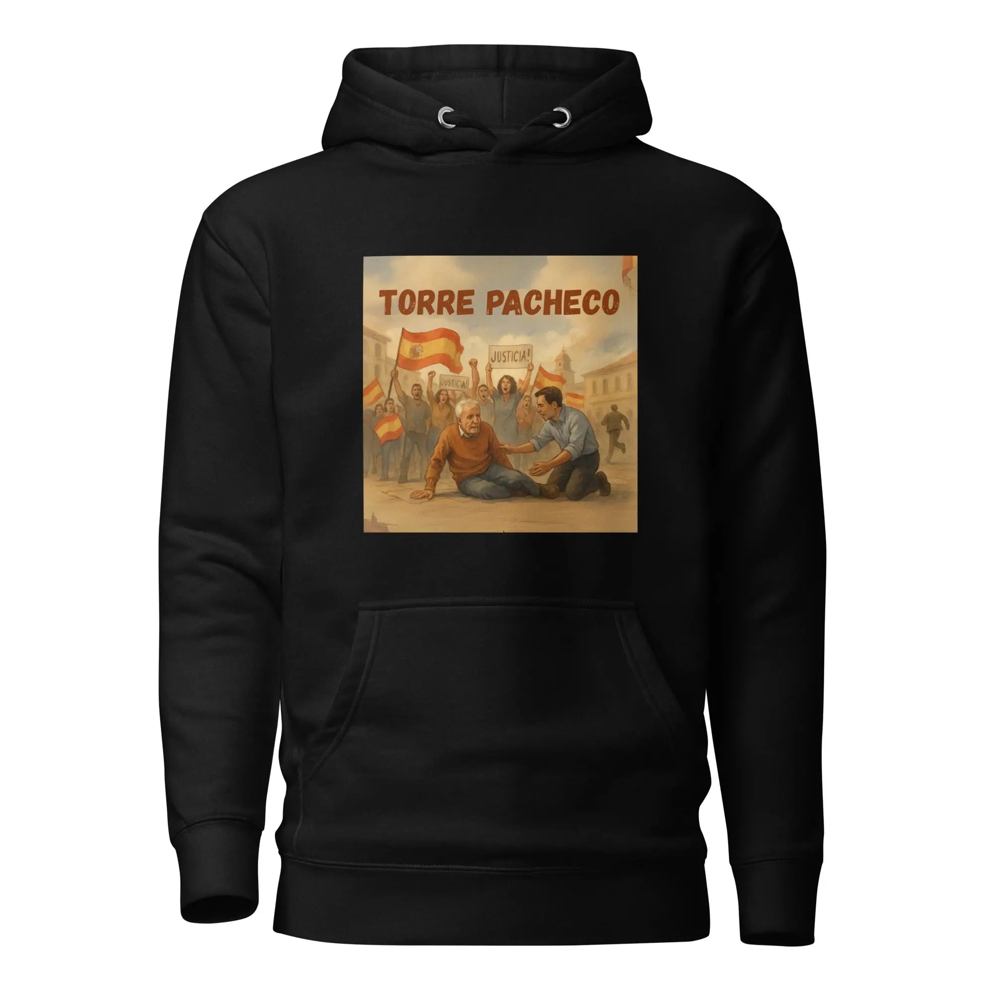 Comprar Sudadera con capucha unisex La Flamenca de Borgoña, Bandera de España, Cruz de Borgoña, Patricia Muñoz, VOX
