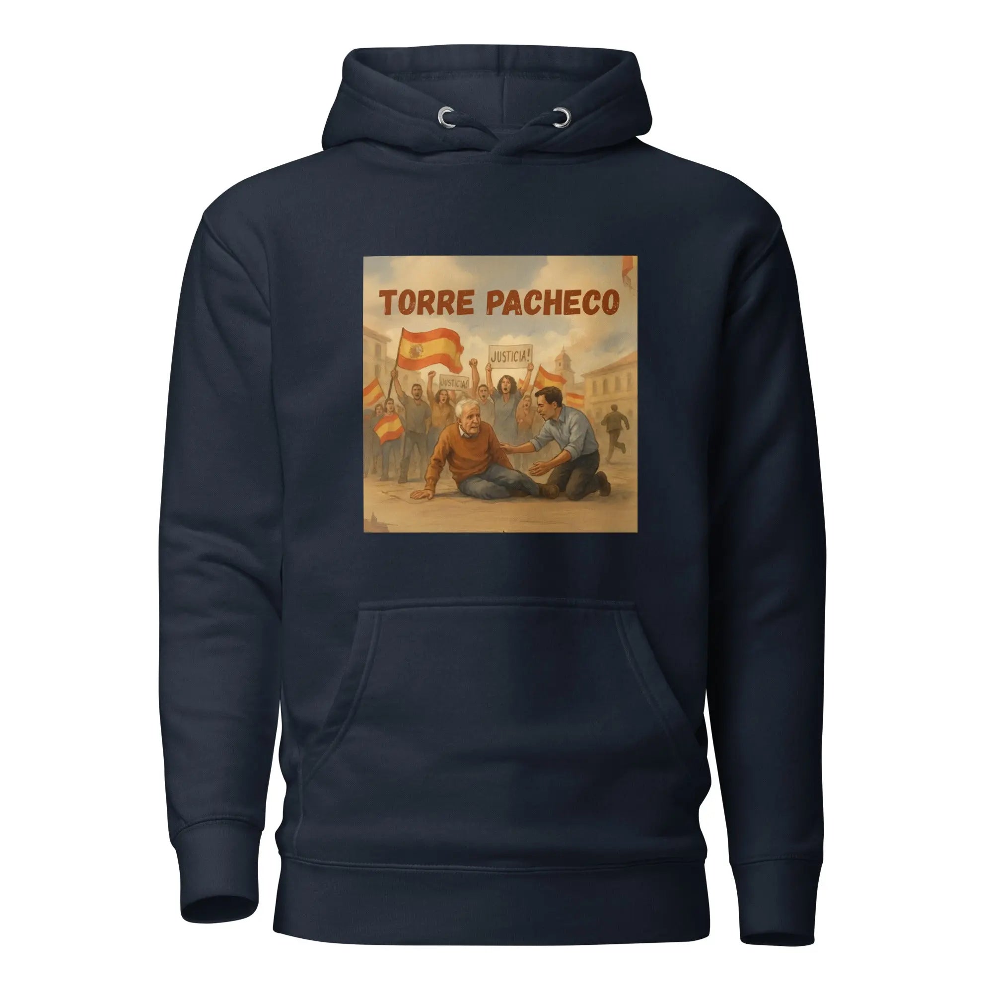 Comprar Sudadera con capucha unisex La Flamenca de Borgoña, Bandera de España, Cruz de Borgoña, Patricia Muñoz, VOX